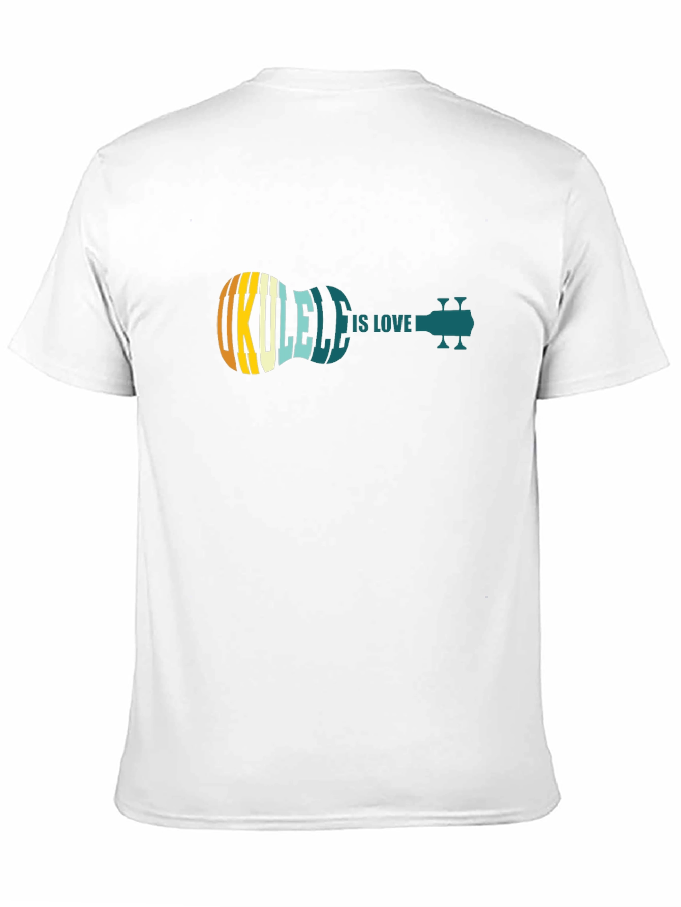 Ukulele Is Love Black T-Shirt