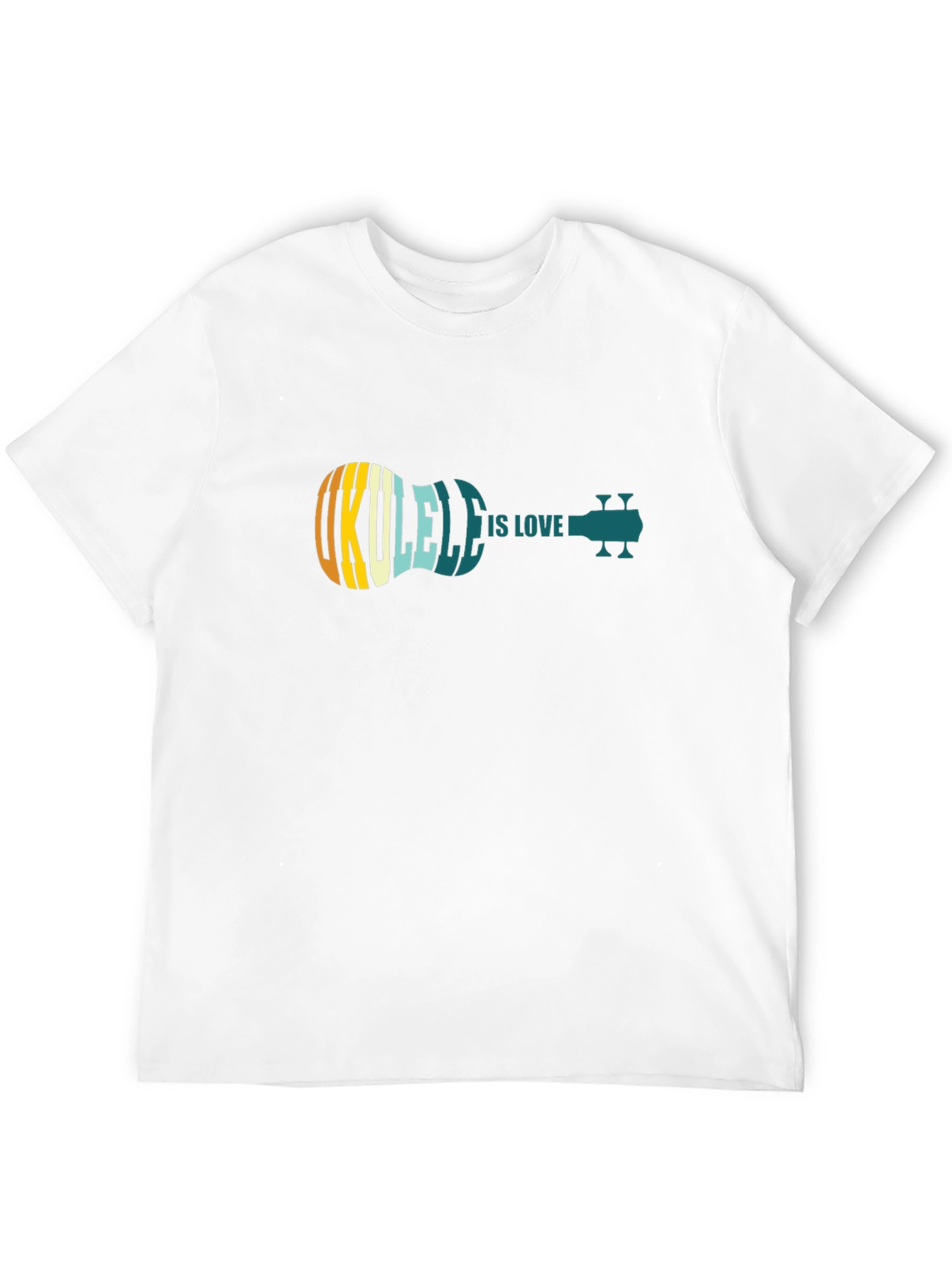 Ukulele Is Love Black T-Shirt