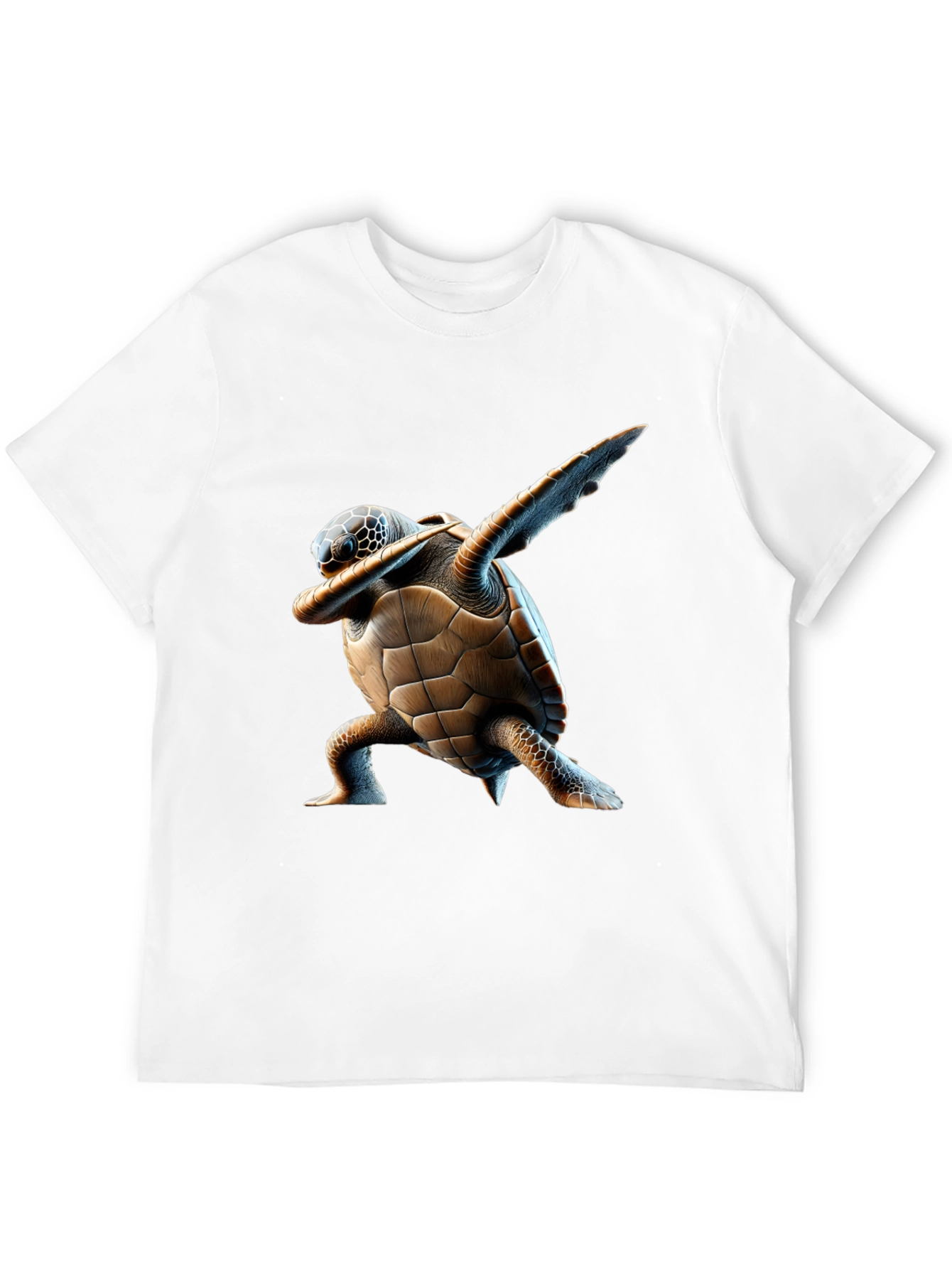 Dabbing Turtle Graphic Tee - Cool Black T-Shirt