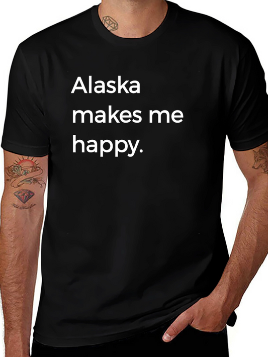 Alaska Makes Me Happy Graphic Tee