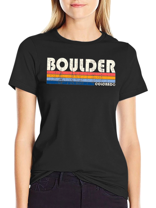 Boulder Colorado Retro Graphic T-Shirt