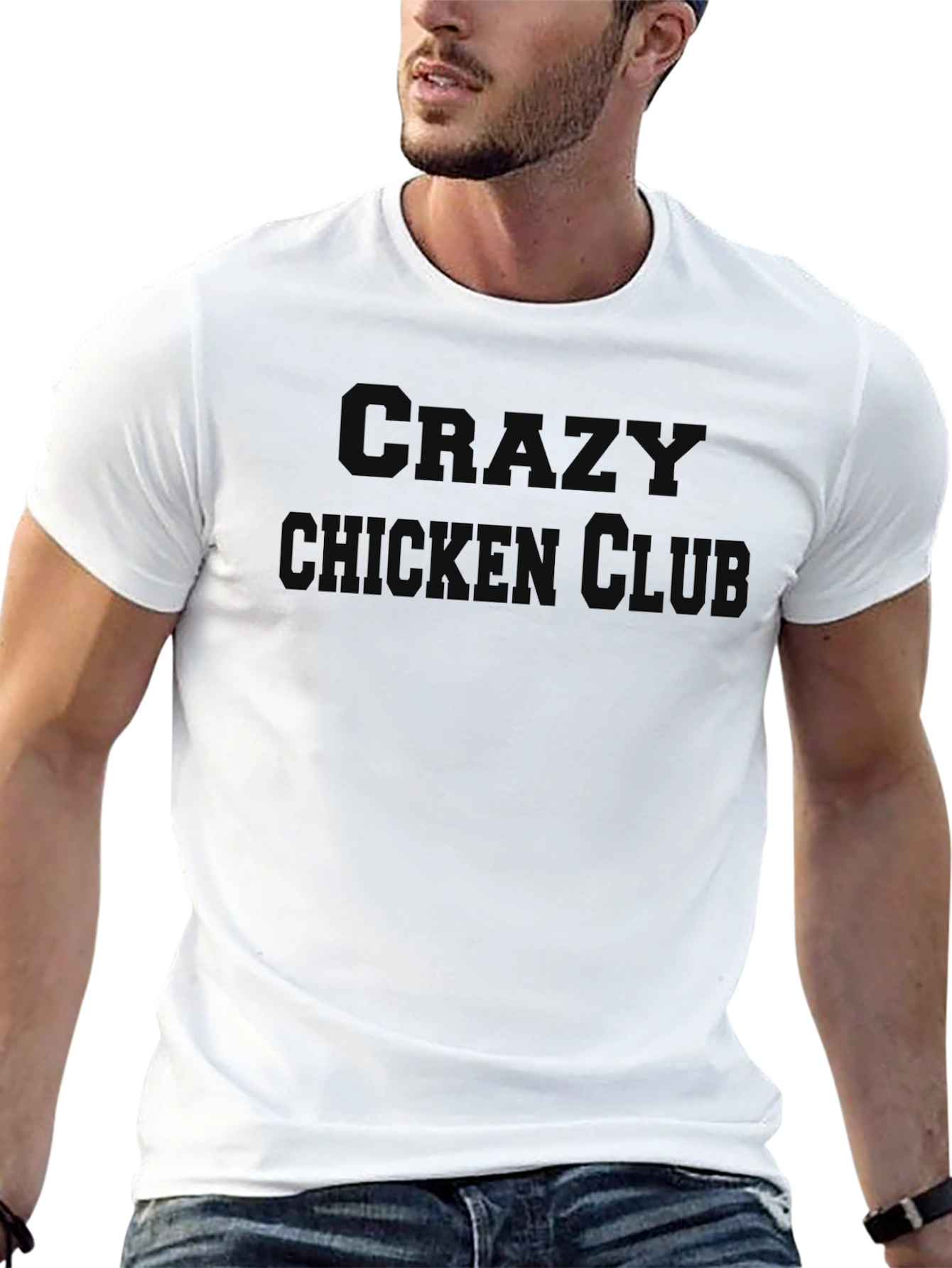 Crazy Chicken Club Graphic T-Shirt