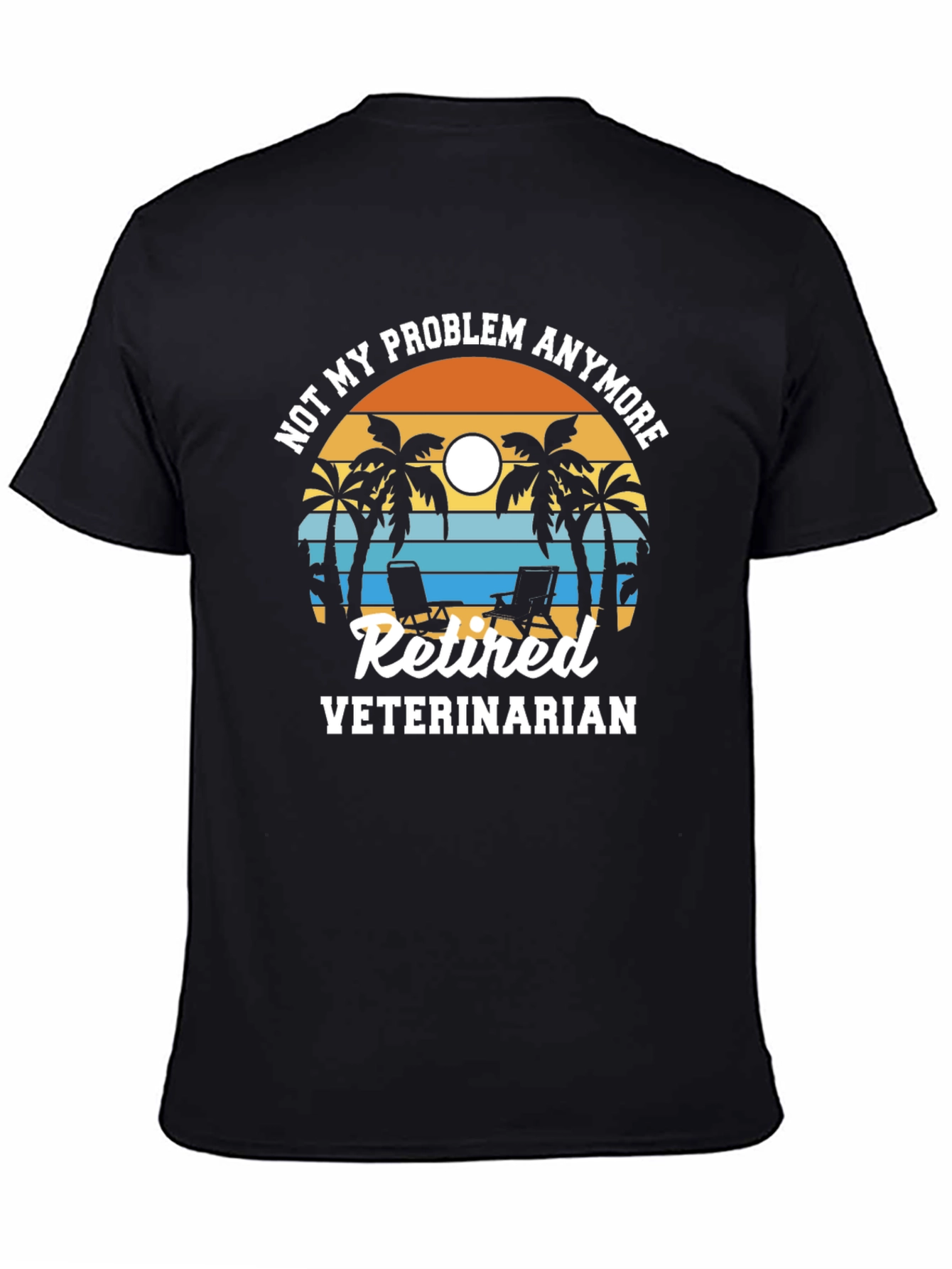 Retired Veterinarian Beach T-Shirt