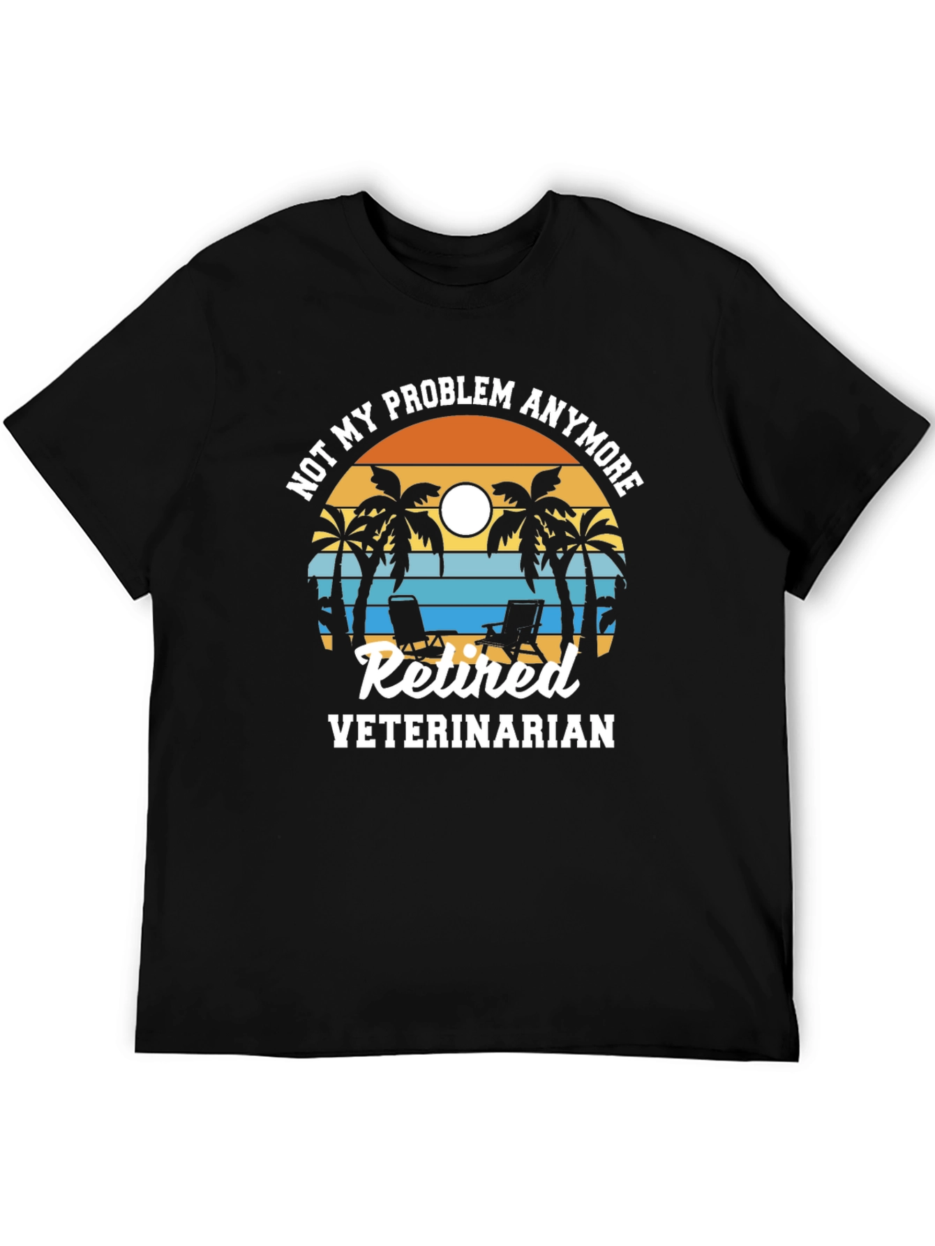 Retired Veterinarian Beach T-Shirt