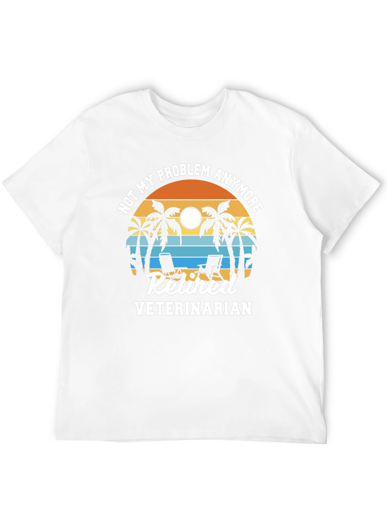 Retired Veterinarian Beach T-Shirt