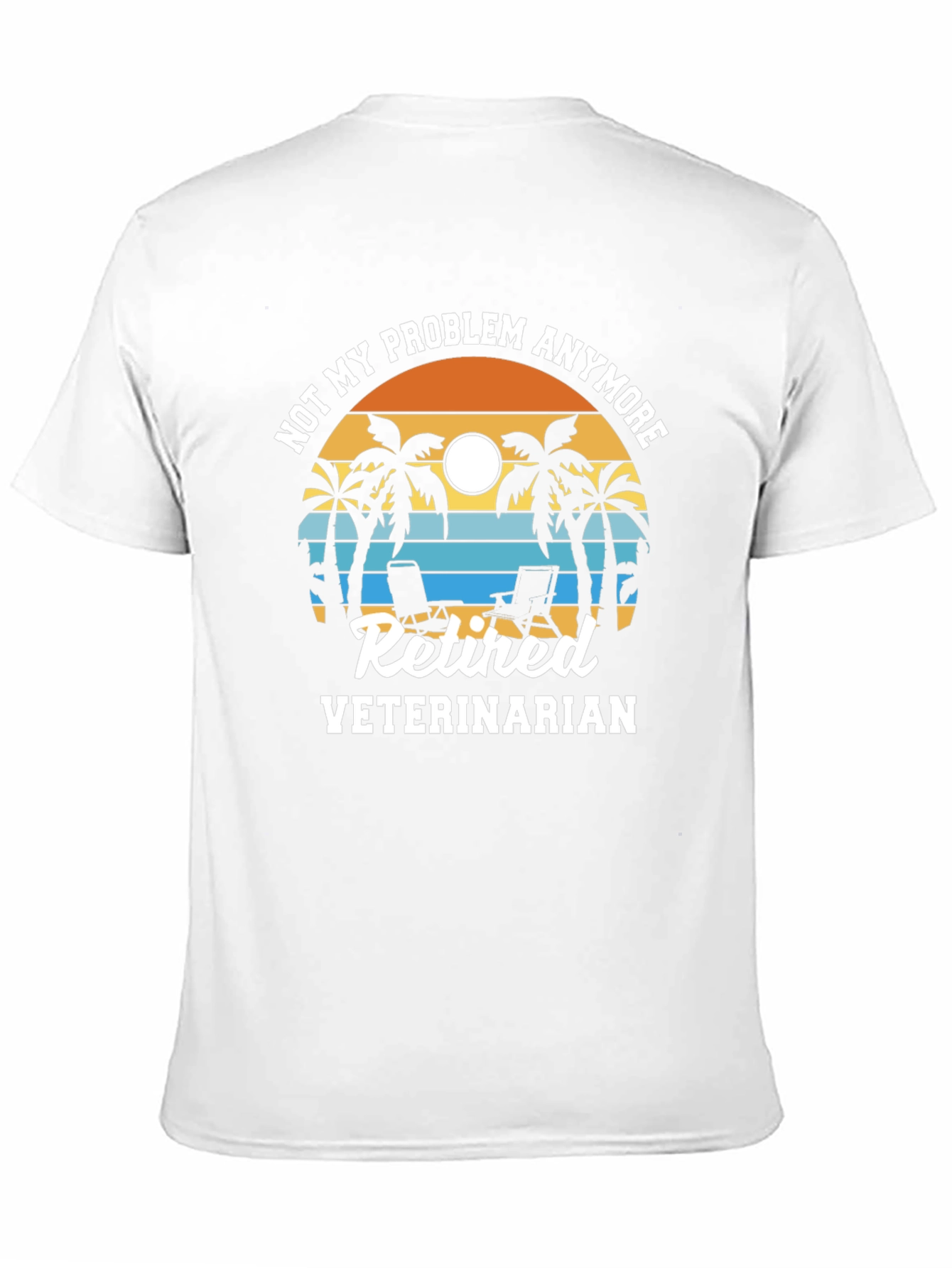 Retired Veterinarian Beach T-Shirt