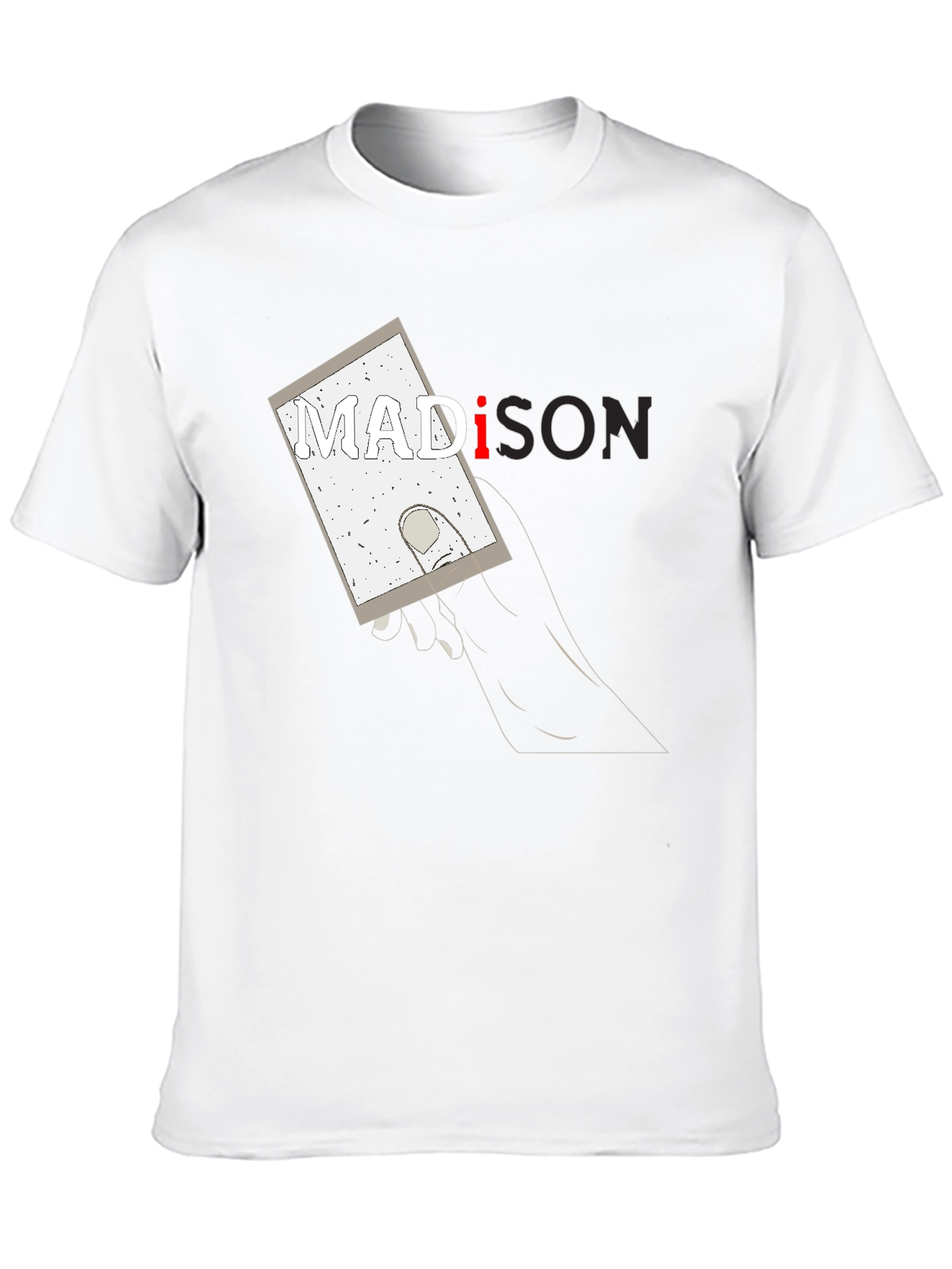 Madison Graphic Print Black T-Shirt