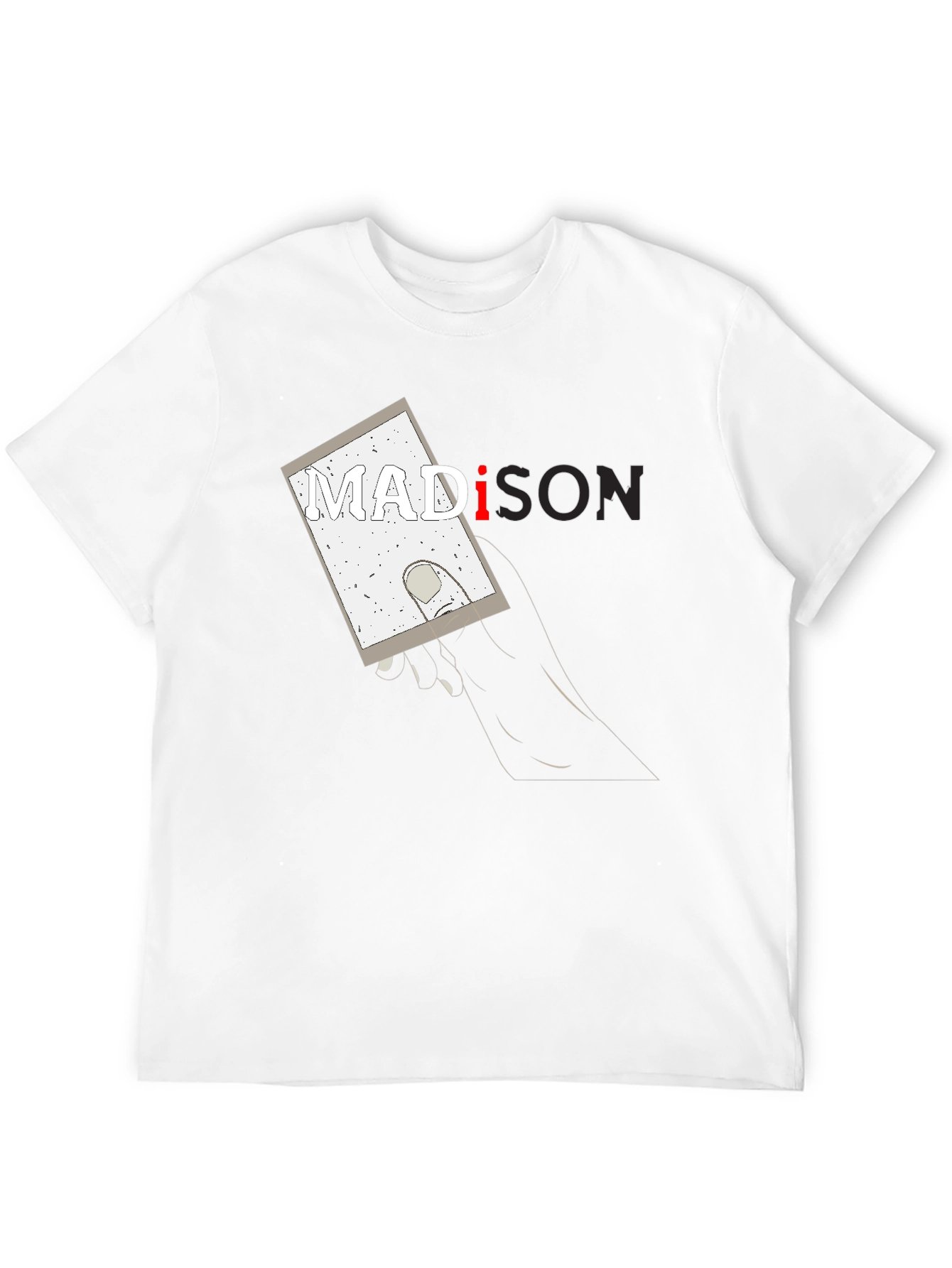 Madison Graphic Print Black T-Shirt