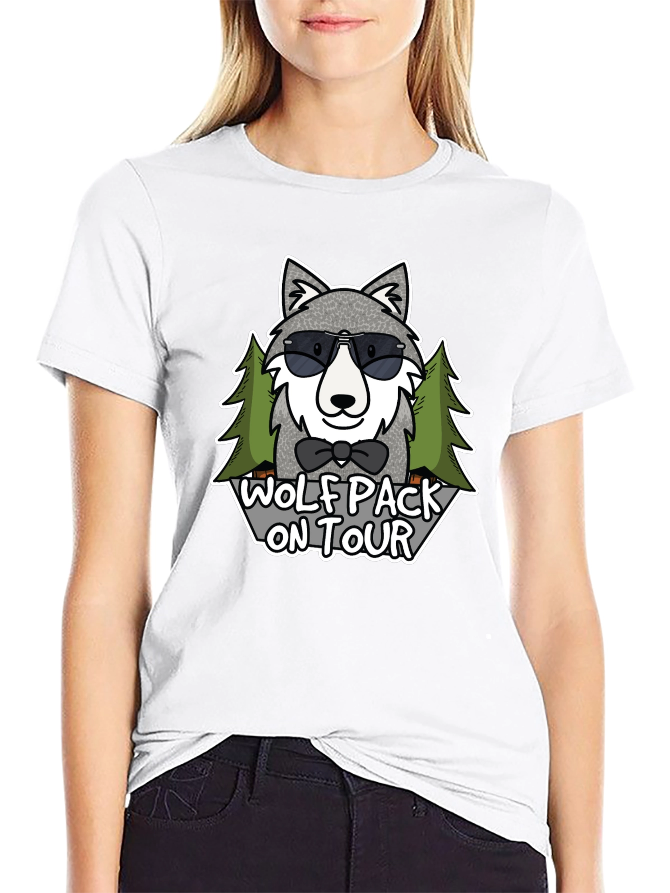 Wolf Pack On Tour T-Shirt - Cool Graphic Tee