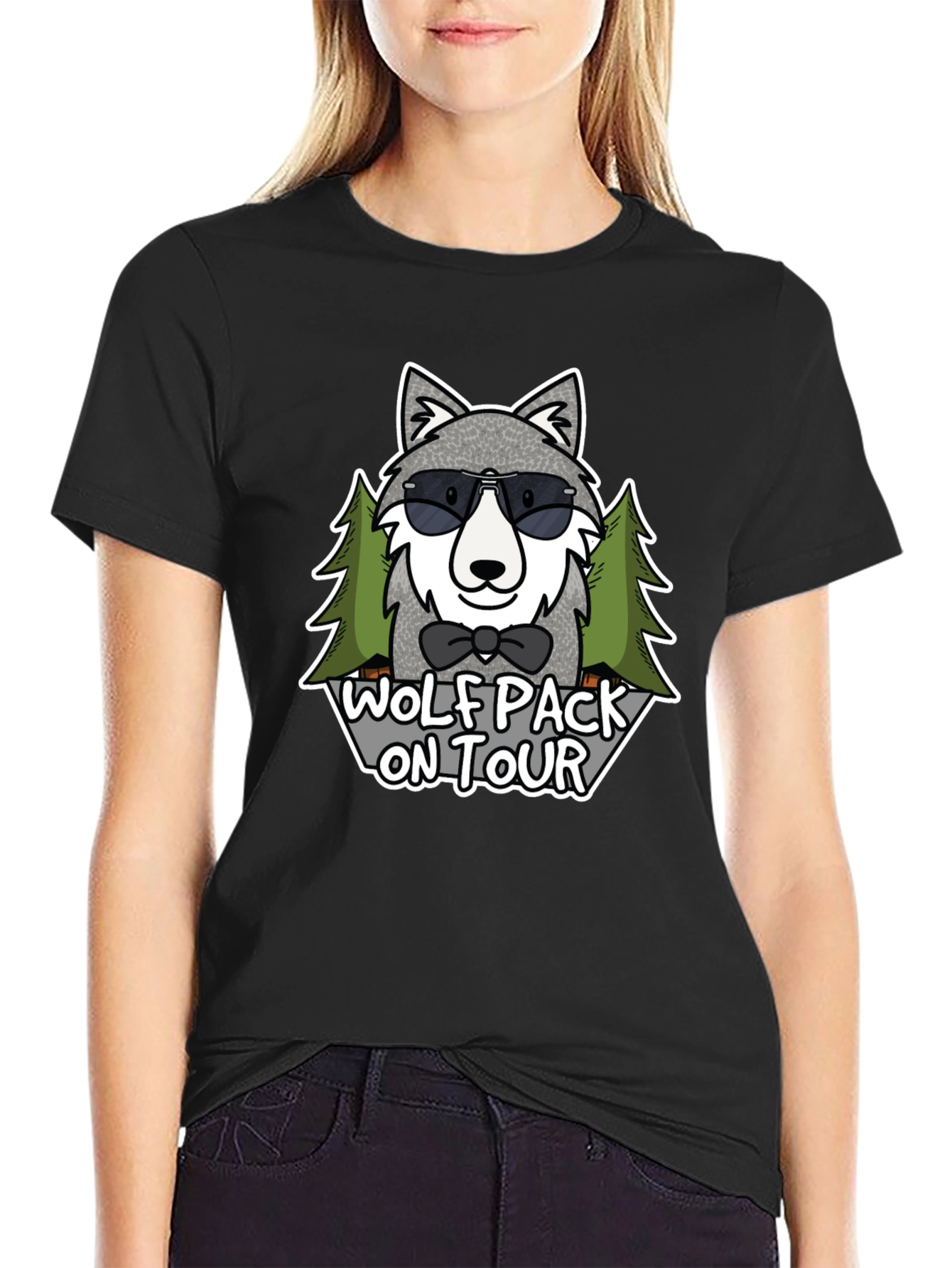 Wolf Pack On Tour T-Shirt - Cool Graphic Tee