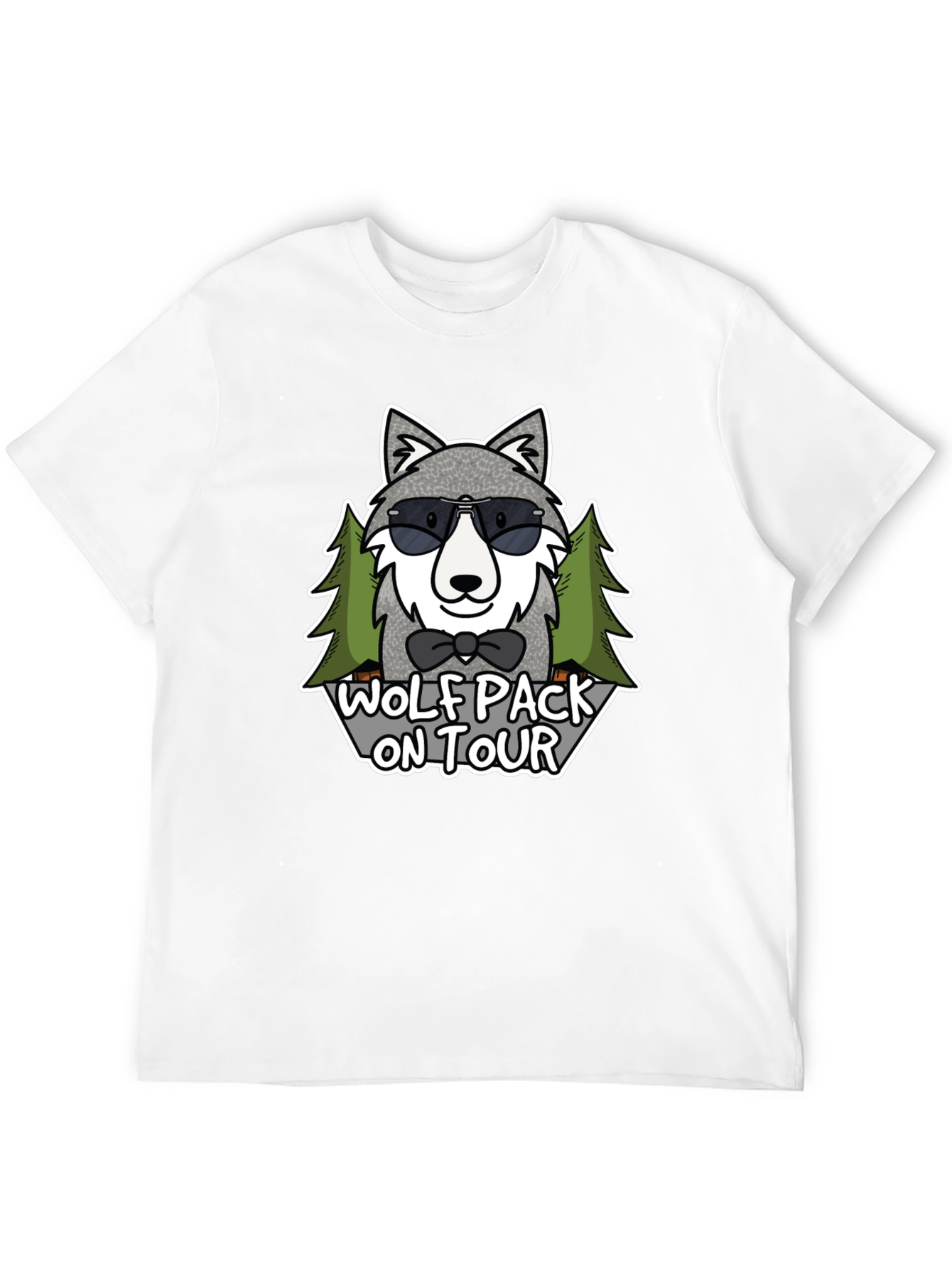Wolf Pack On Tour T-Shirt - Cool Graphic Tee