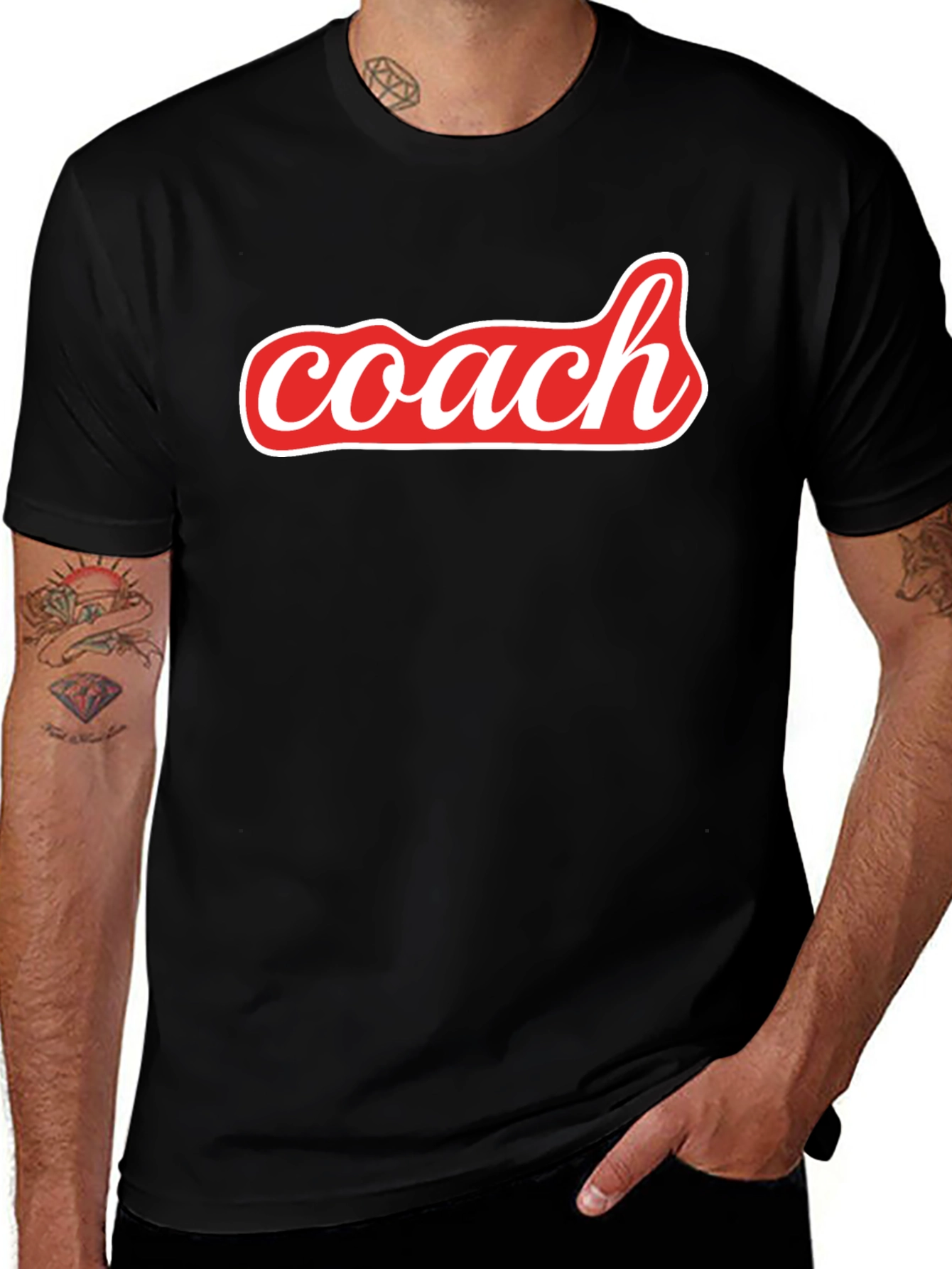 Coach Graphic Tee - Black Casual Shirt