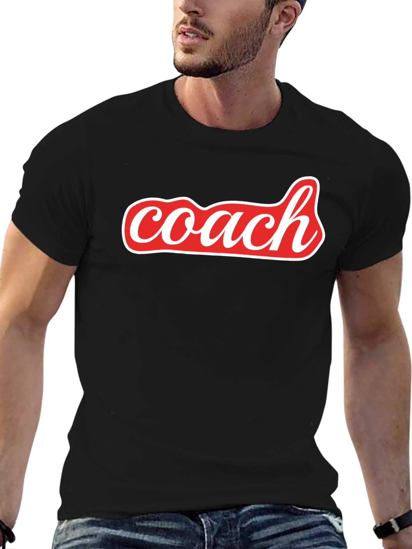 Coach Graphic Tee - Black Casual Shirt