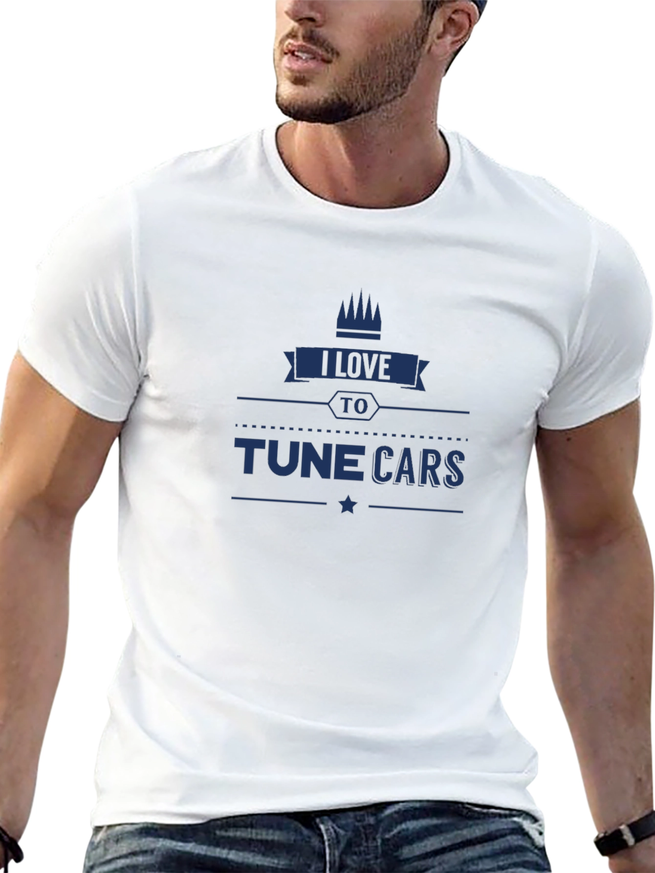 I Love to Tune Cars T-Shirt - Black