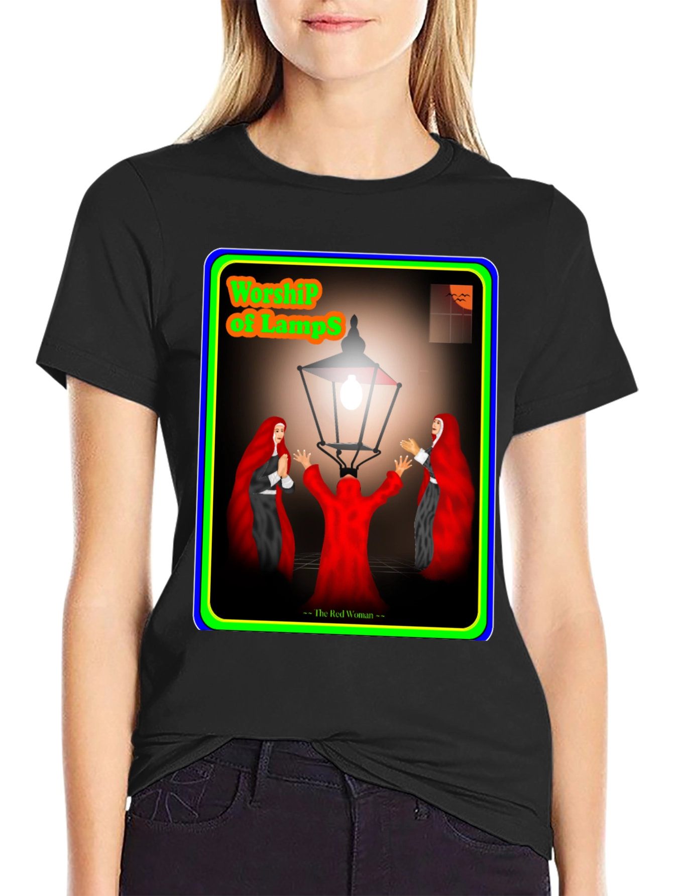 Worship of Lamps T-Shirt - The Red Woman