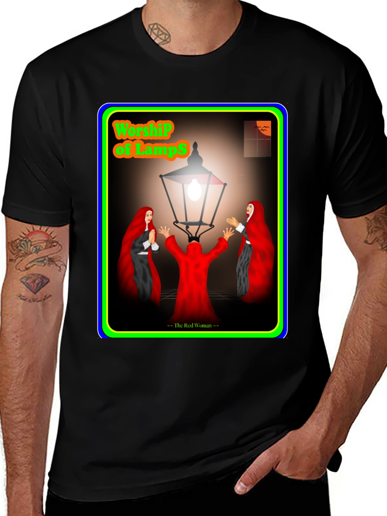 Worship of Lamps T-Shirt - The Red Woman