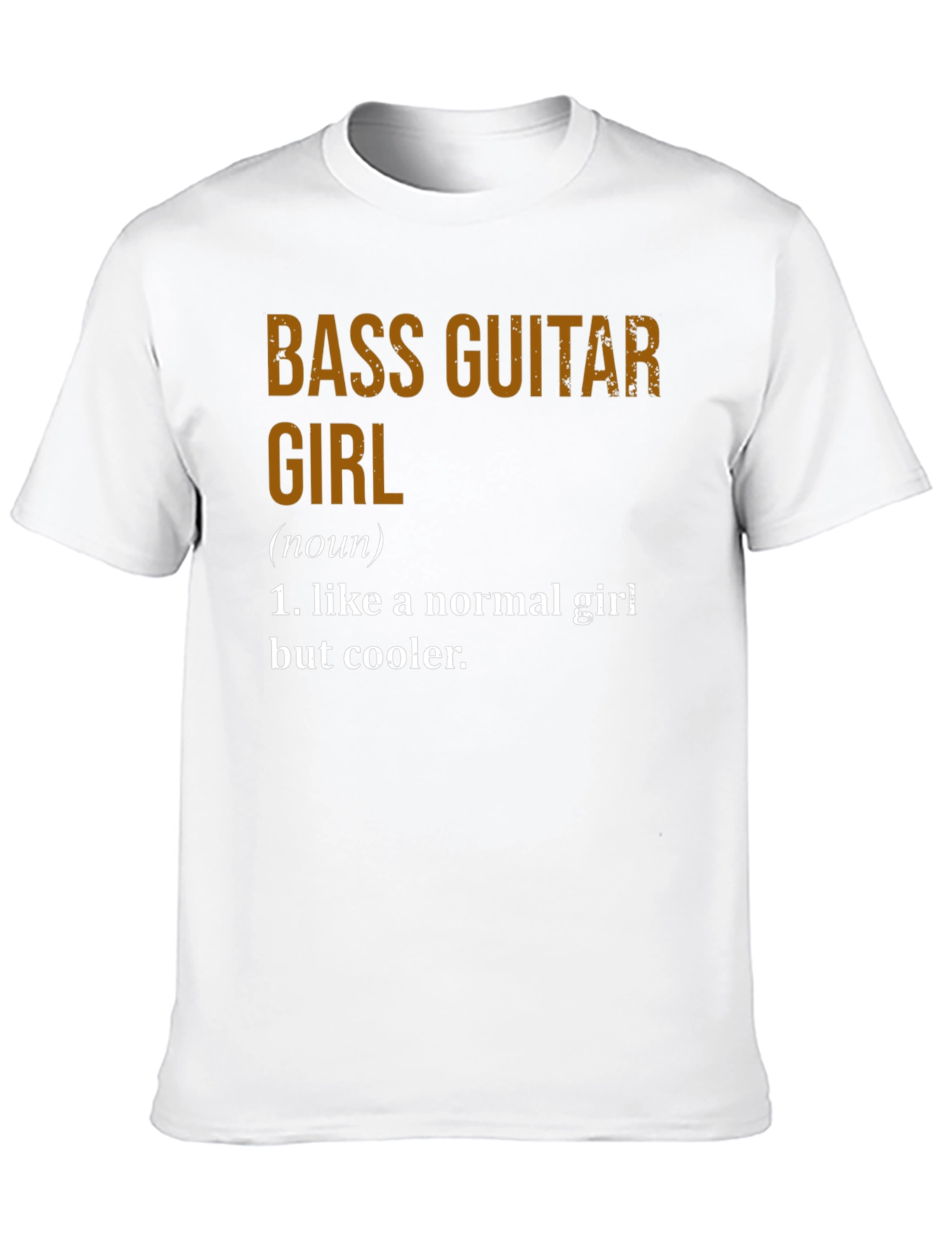 Bass Guitar Girl Definition Tee