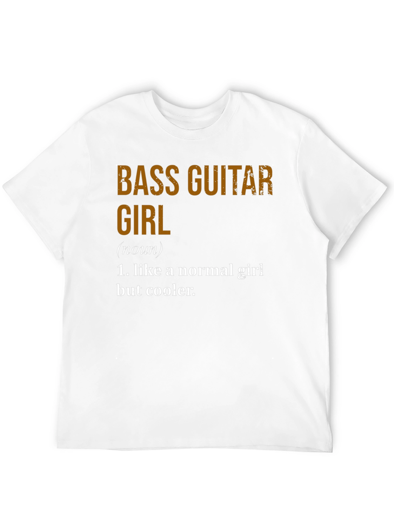 Bass Guitar Girl Definition Tee