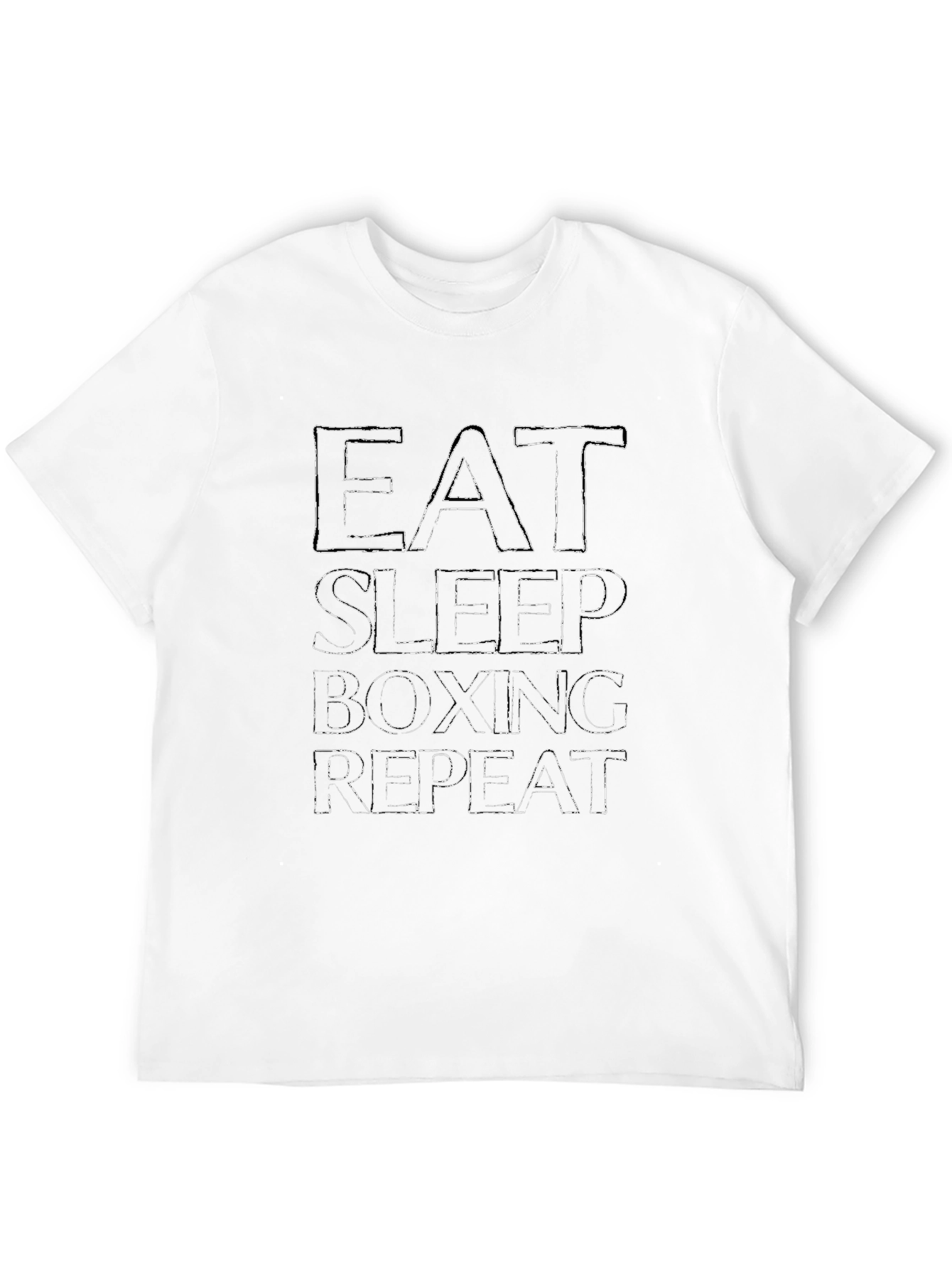 Eat Sleep Boxing Repeat Black T-Shirt
