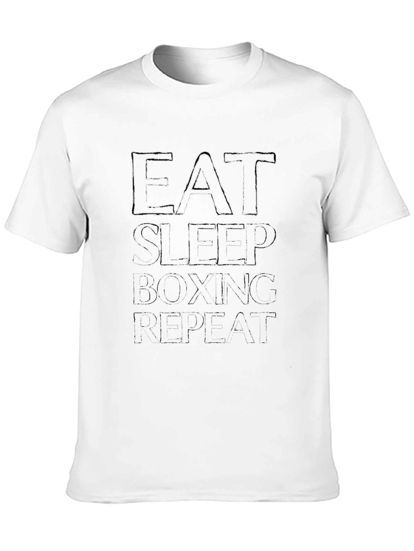 Eat Sleep Boxing Repeat Black T-Shirt