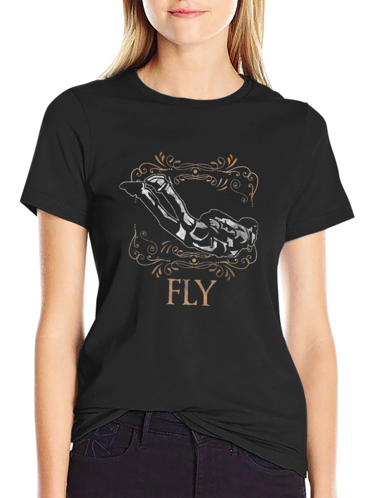 Fly Graphic Black T-Shirt