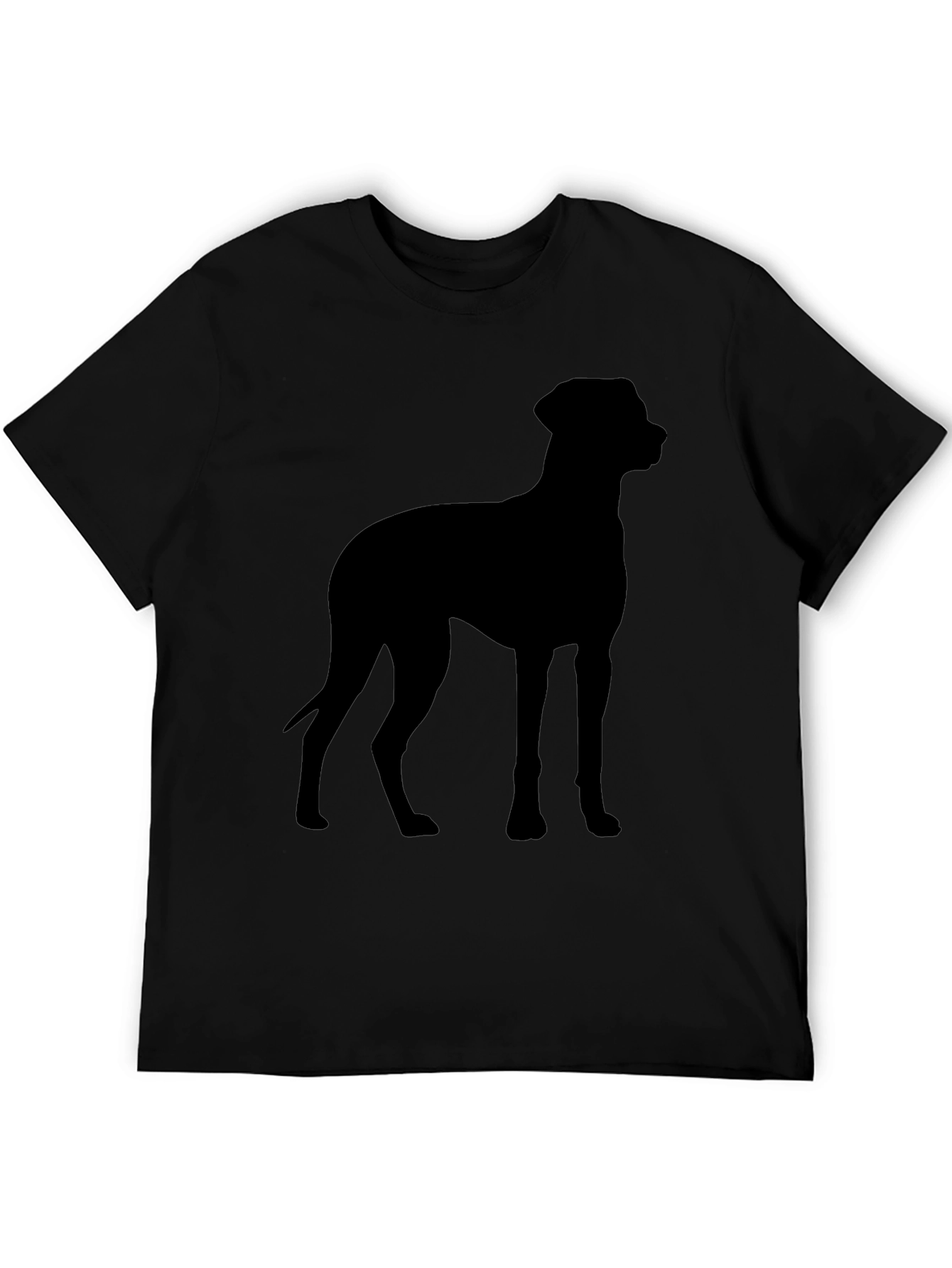 Dog Silhouette Black T-Shirt