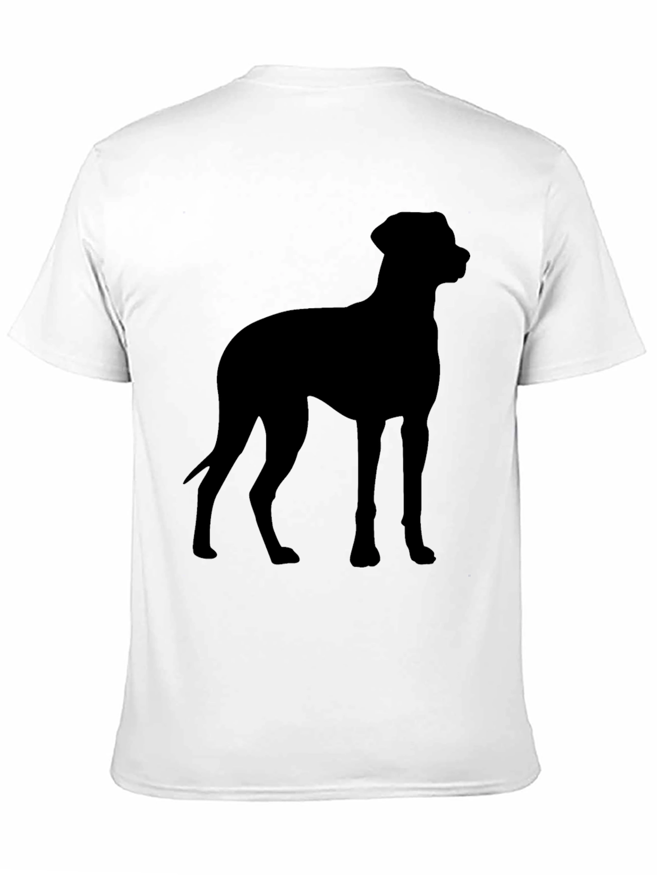 Dog Silhouette Black T-Shirt