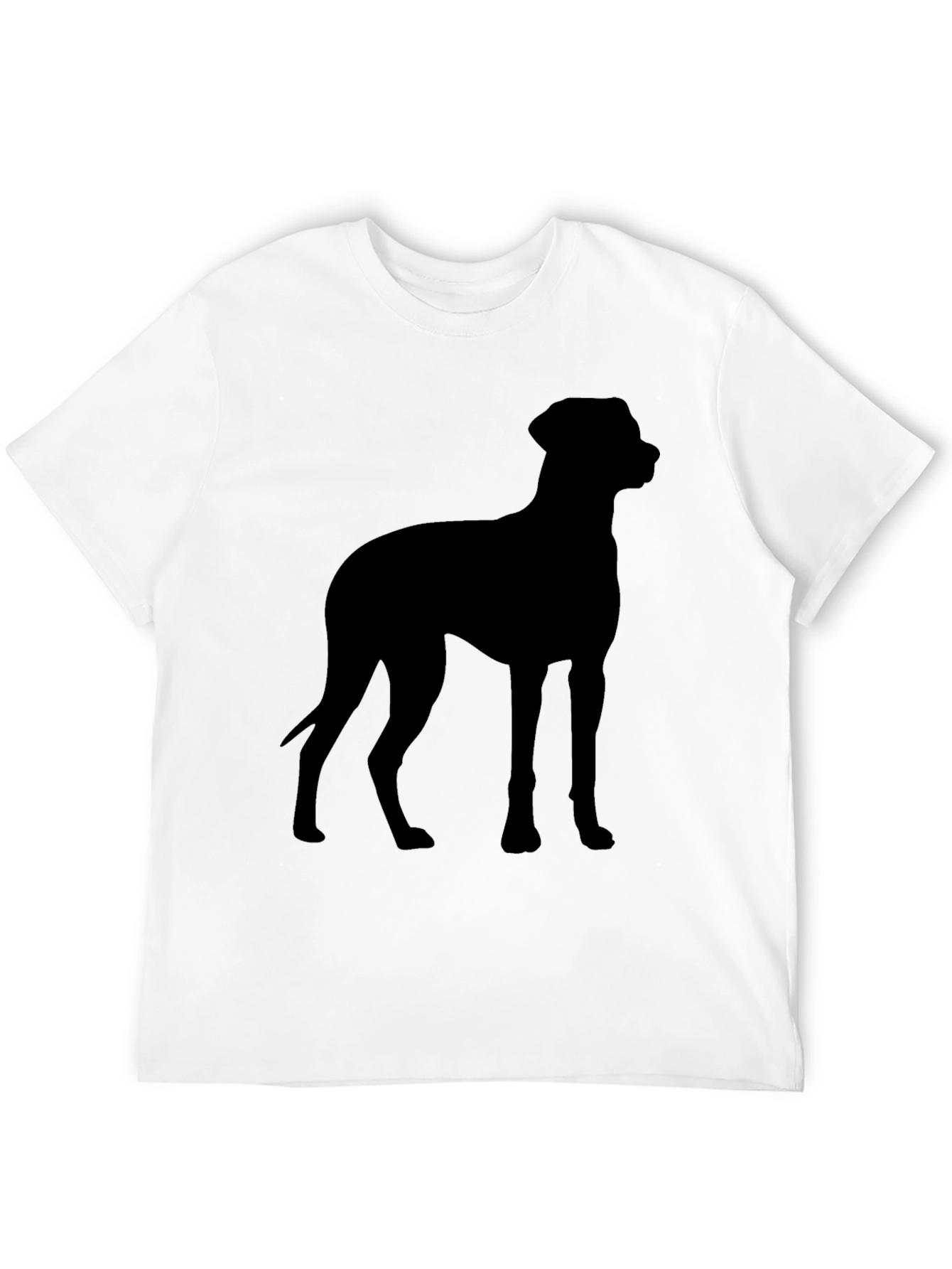 Dog Silhouette Black T-Shirt