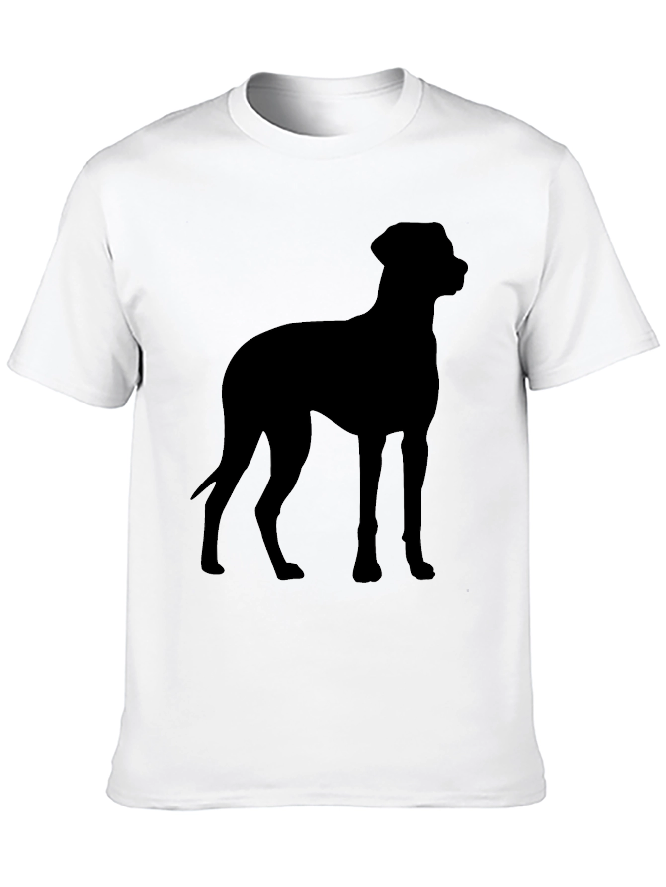 Dog Silhouette Black T-Shirt