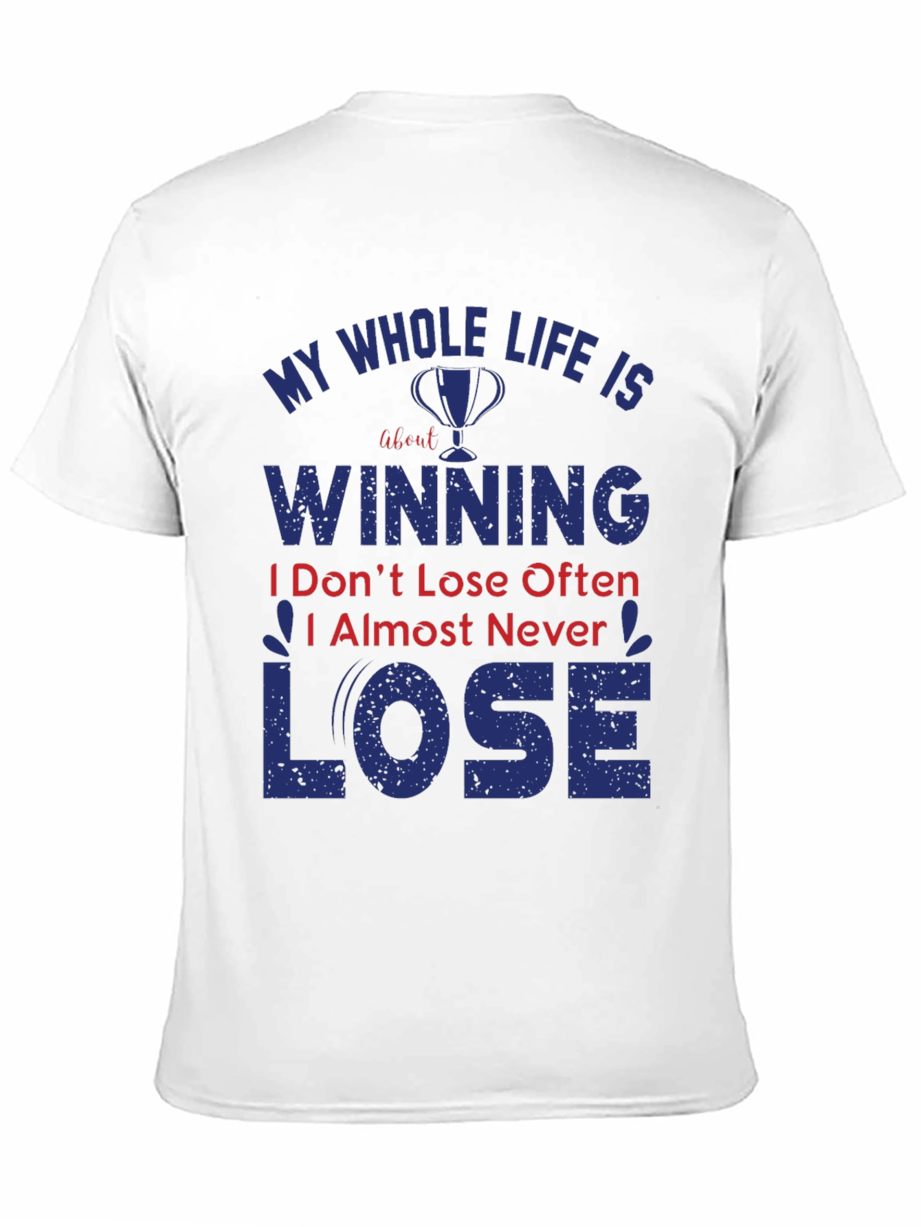 Winning T-Shirt: Never Lose Attitude Black Tee