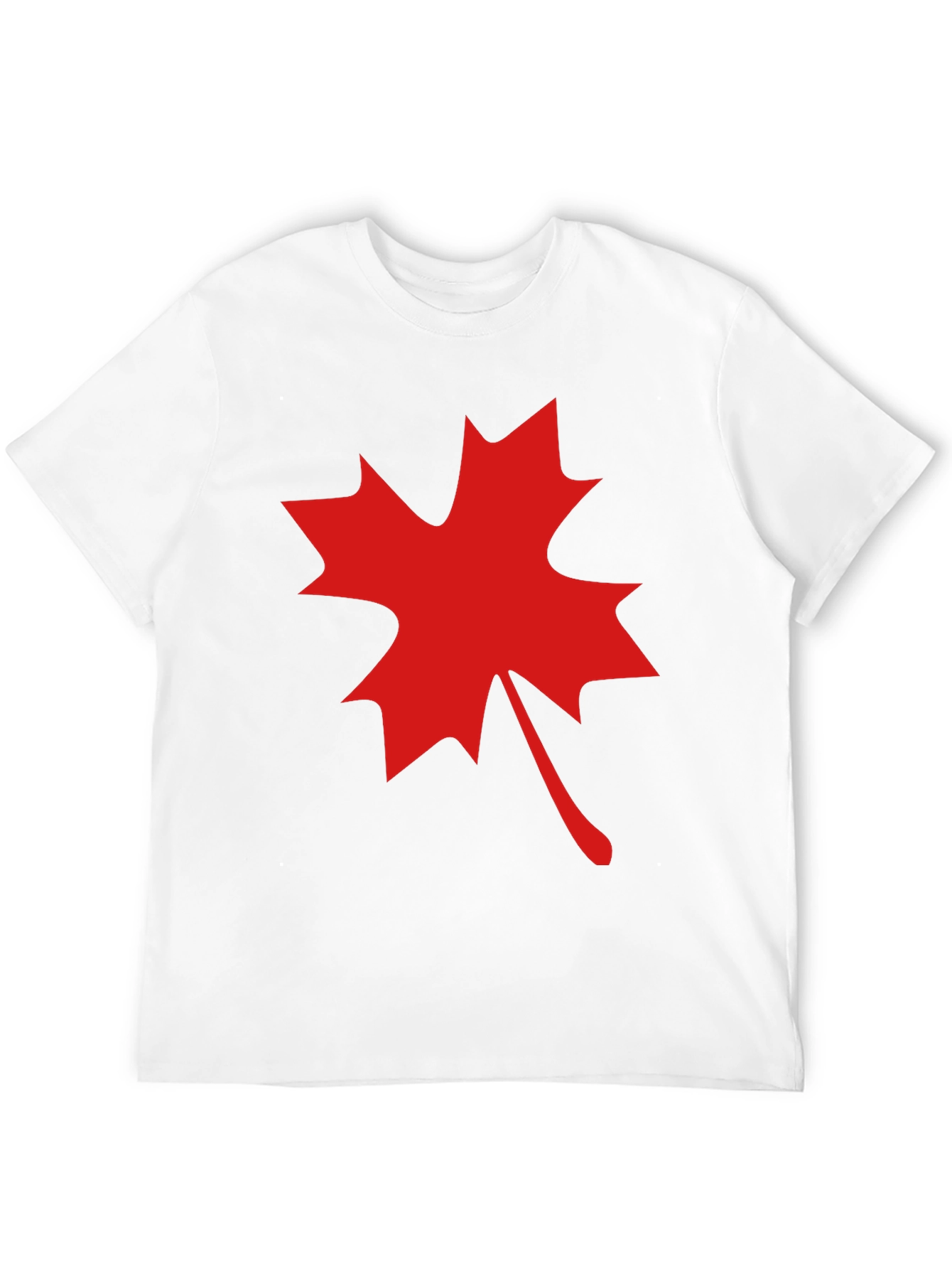 Maple Leaf Graphic Tee - Black Cotton Blend