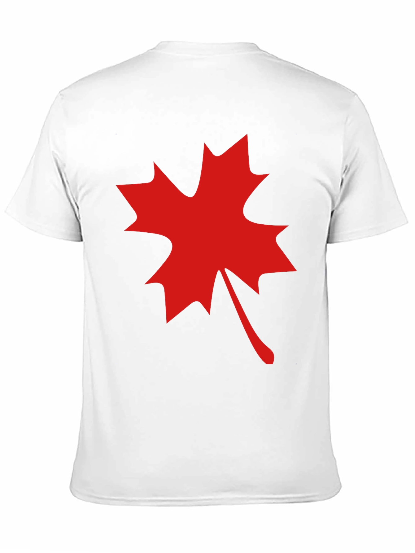 Maple Leaf Graphic Tee - Black Cotton Blend