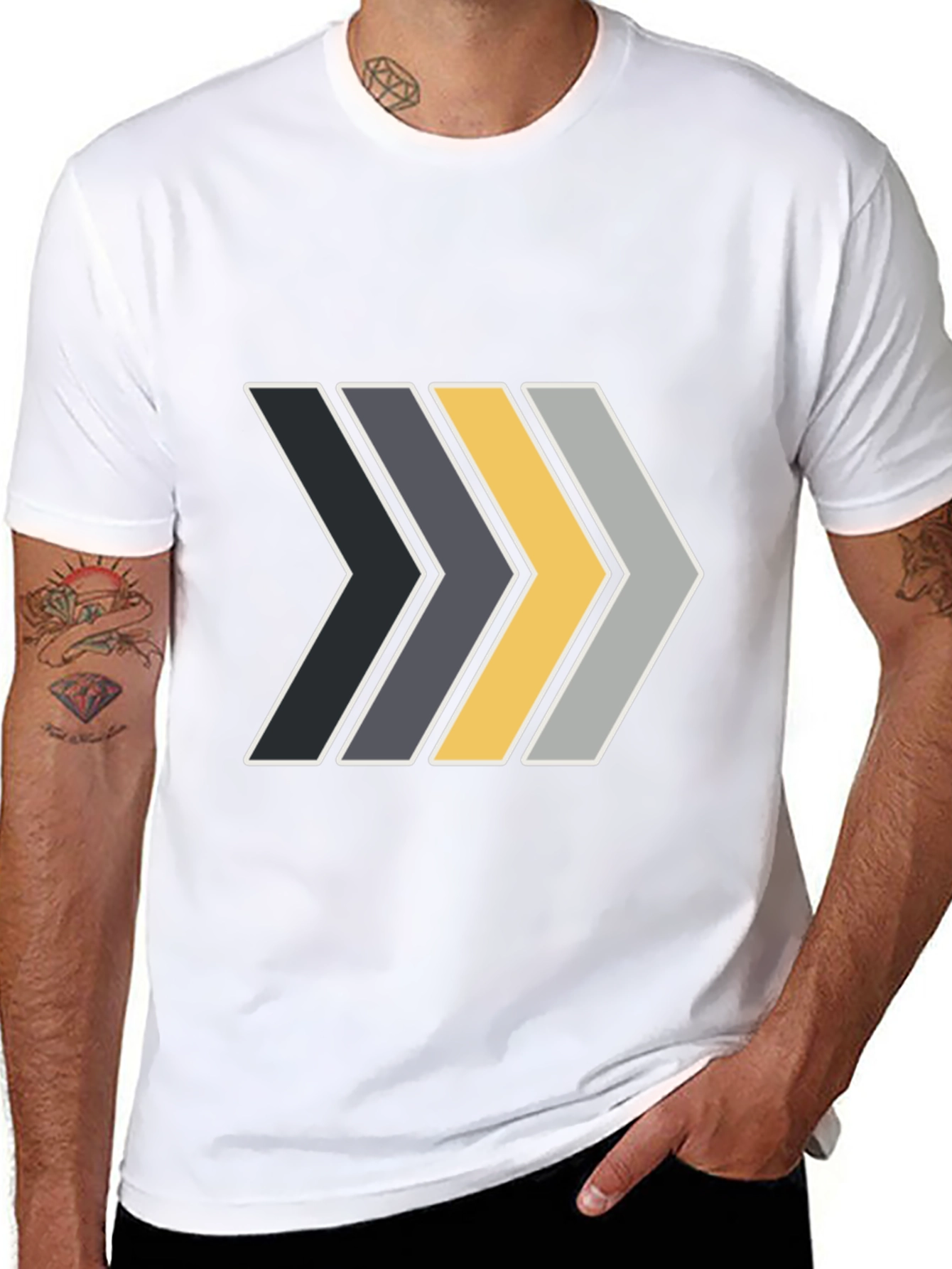 Stylish Arrow Graphic Tee - Modern Design