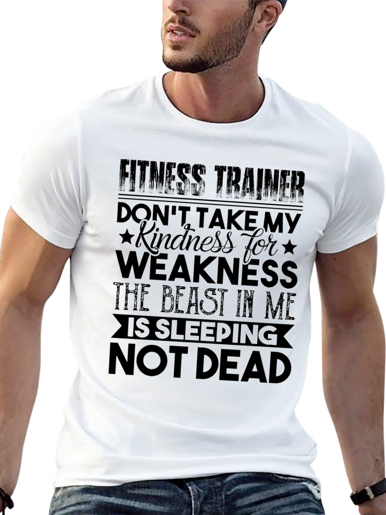 Fitness Trainer Beast Mode Graphic T-Shirt