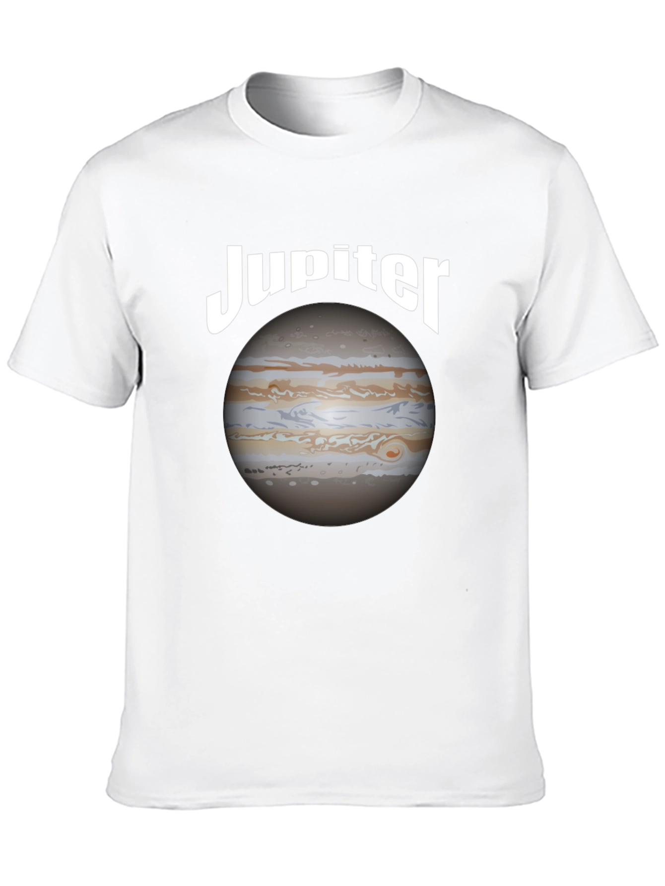 Jupiter Planet Graphic Black T-Shirt