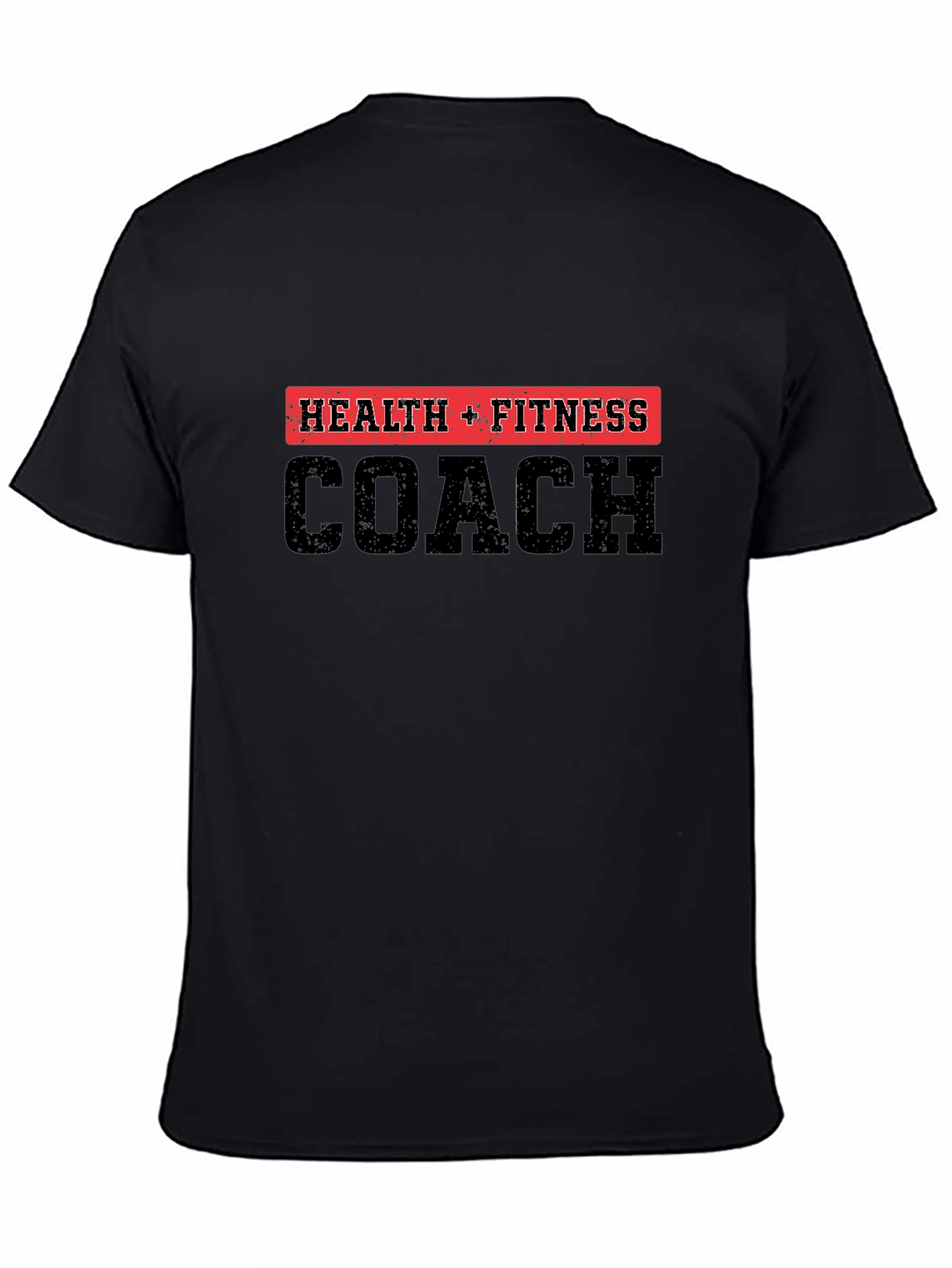 Health & Fitness Coach Black T-Shirt