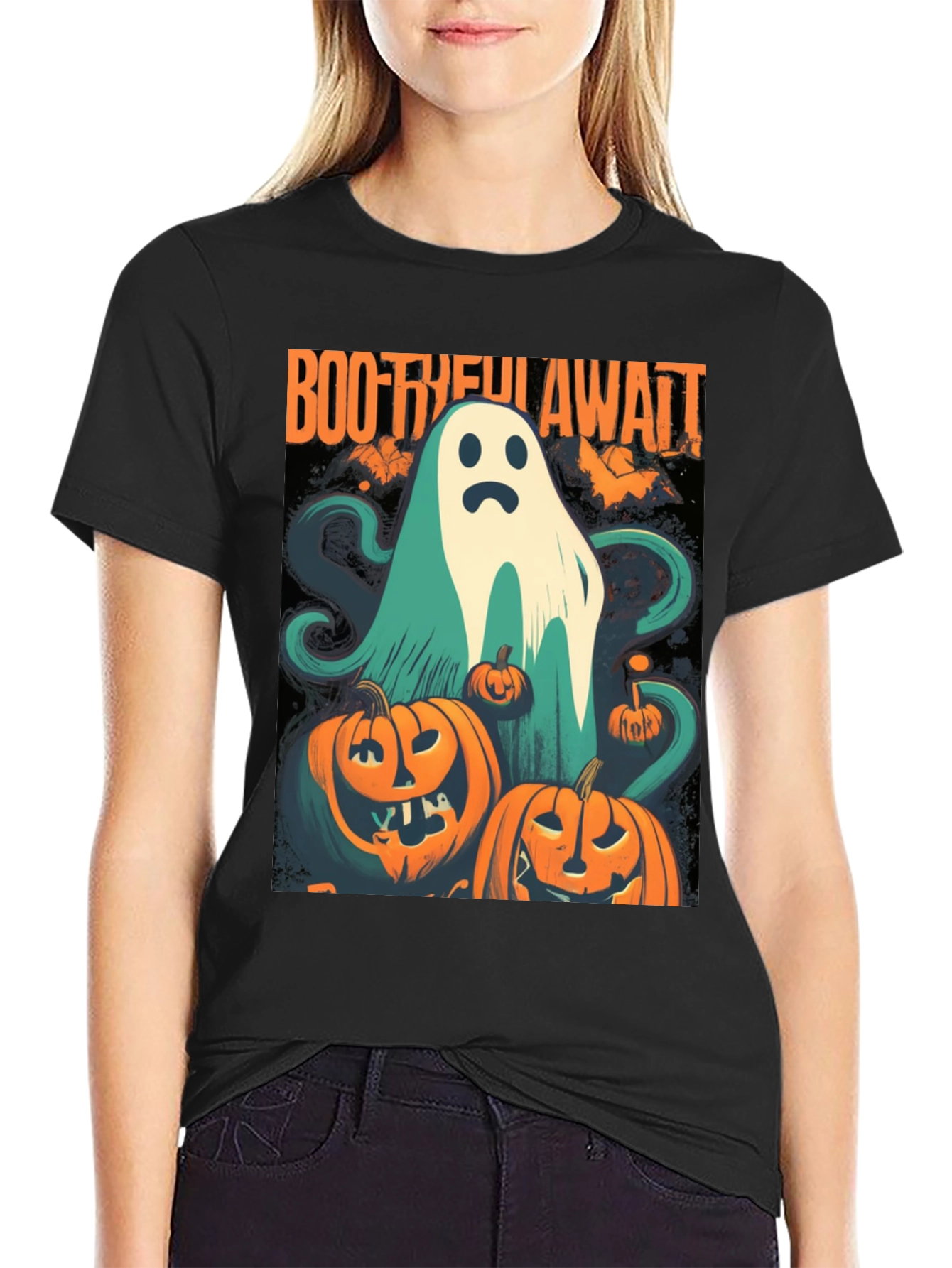 Boo-tiful Awaits Halloween Graphic Tee