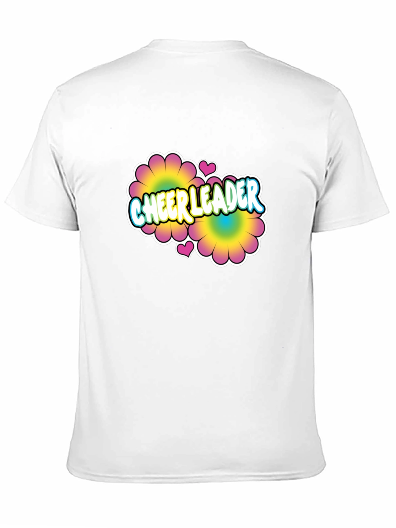 Cheerleader Flower Power Graphic T-Shirt