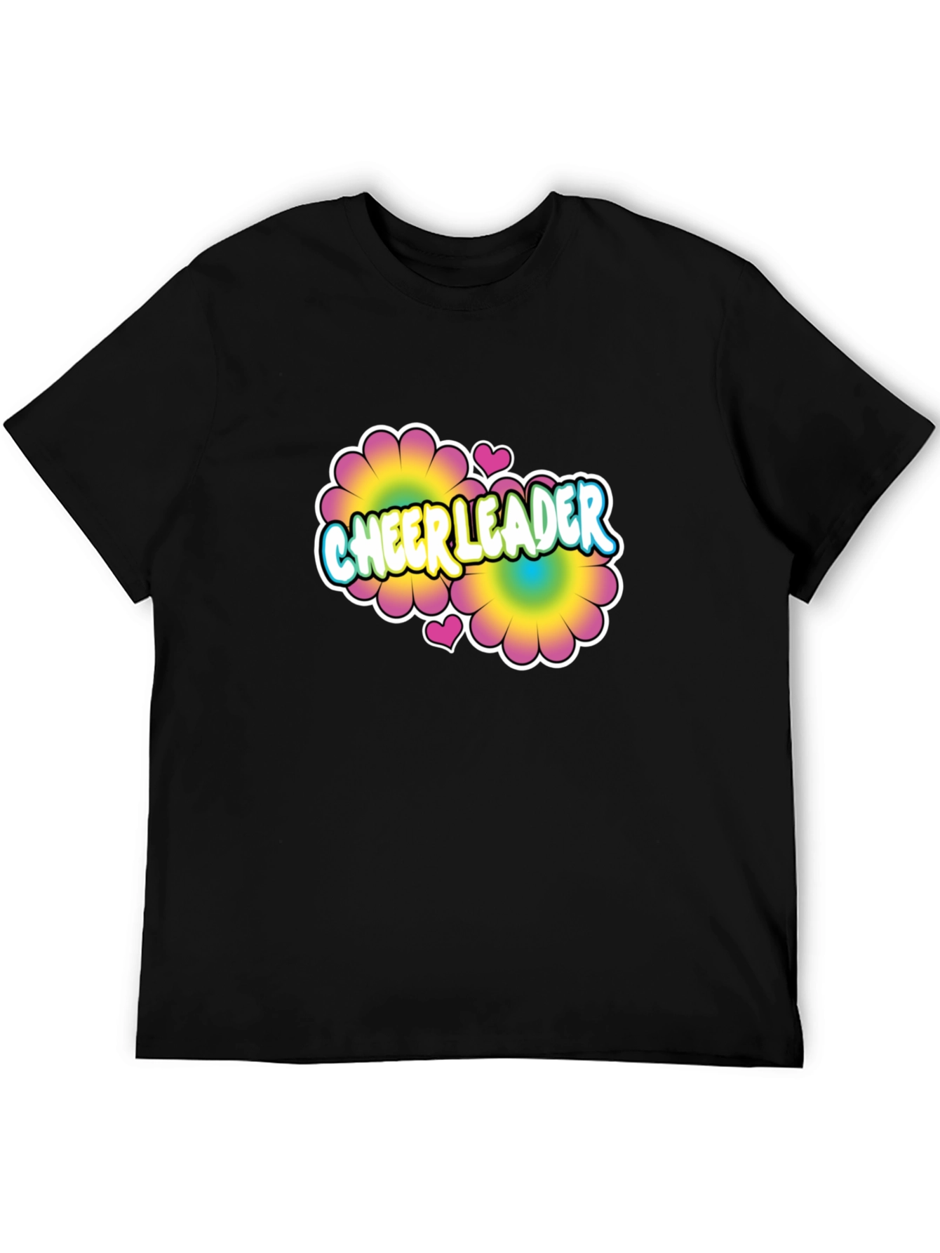 Cheerleader Flower Power Graphic T-Shirt