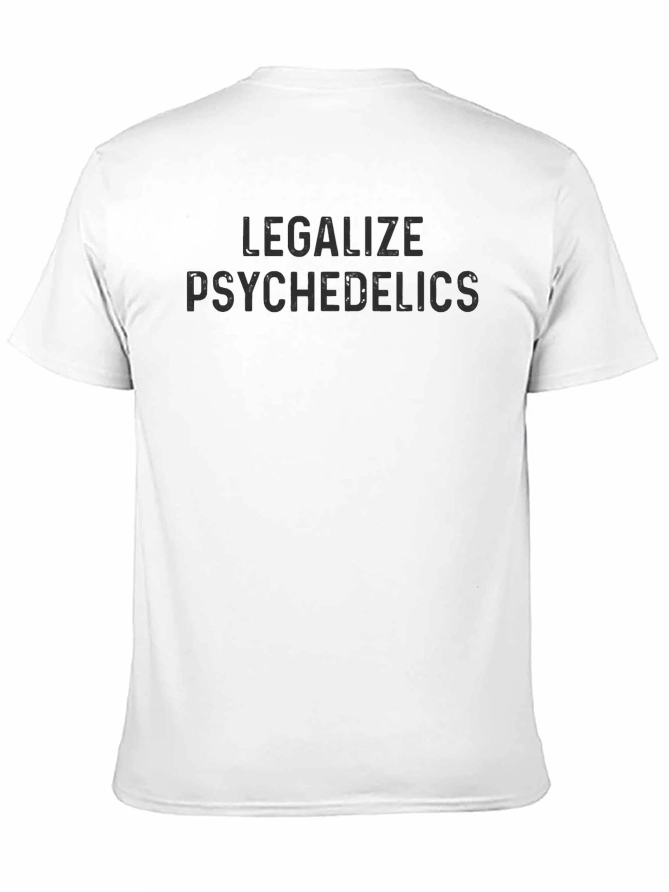 Legalize Psychedelics Black Graphic T-Shirt