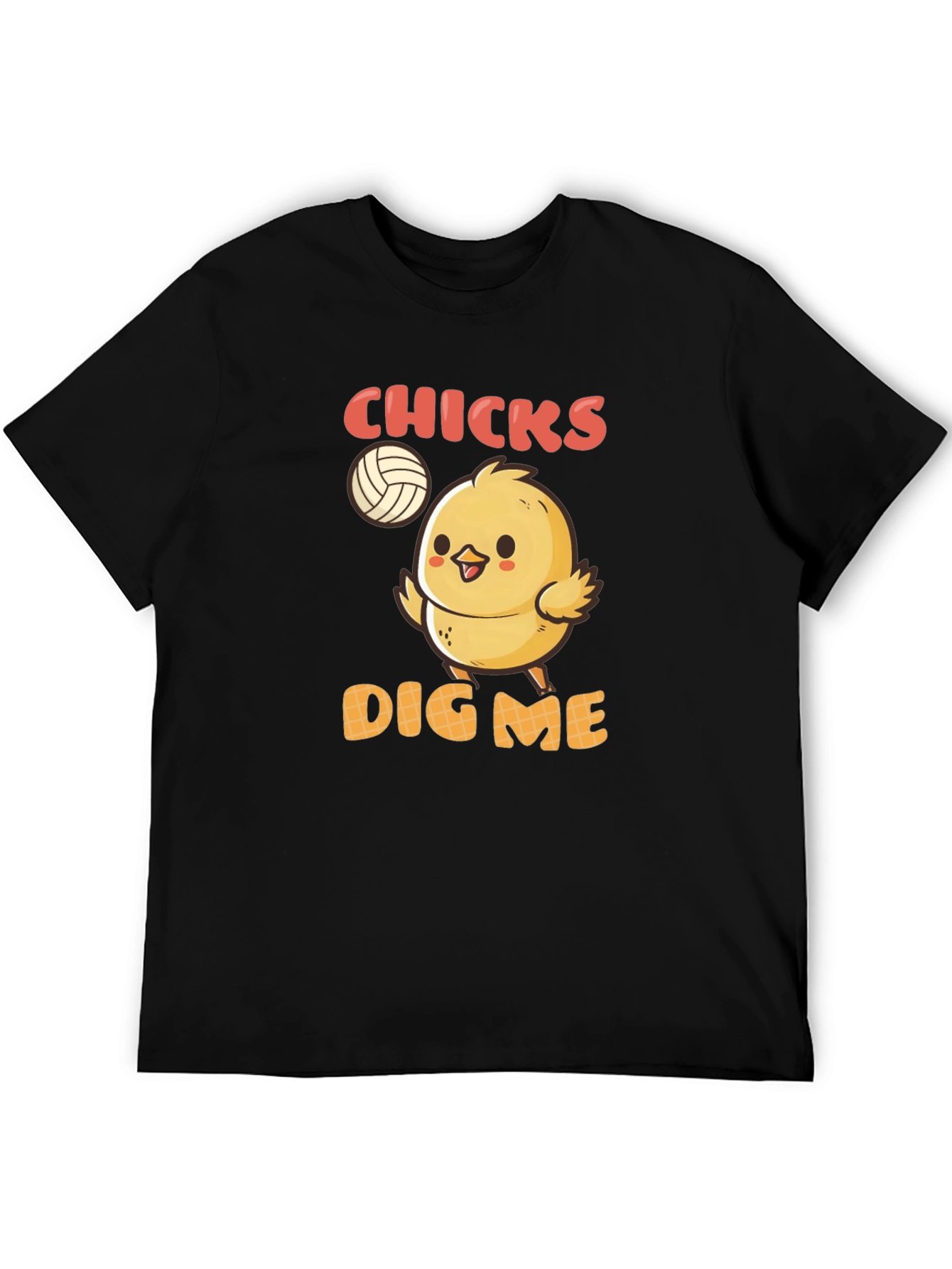 Chicks Dig Me T-Shirt - Volleyball Chick Graphic Tee