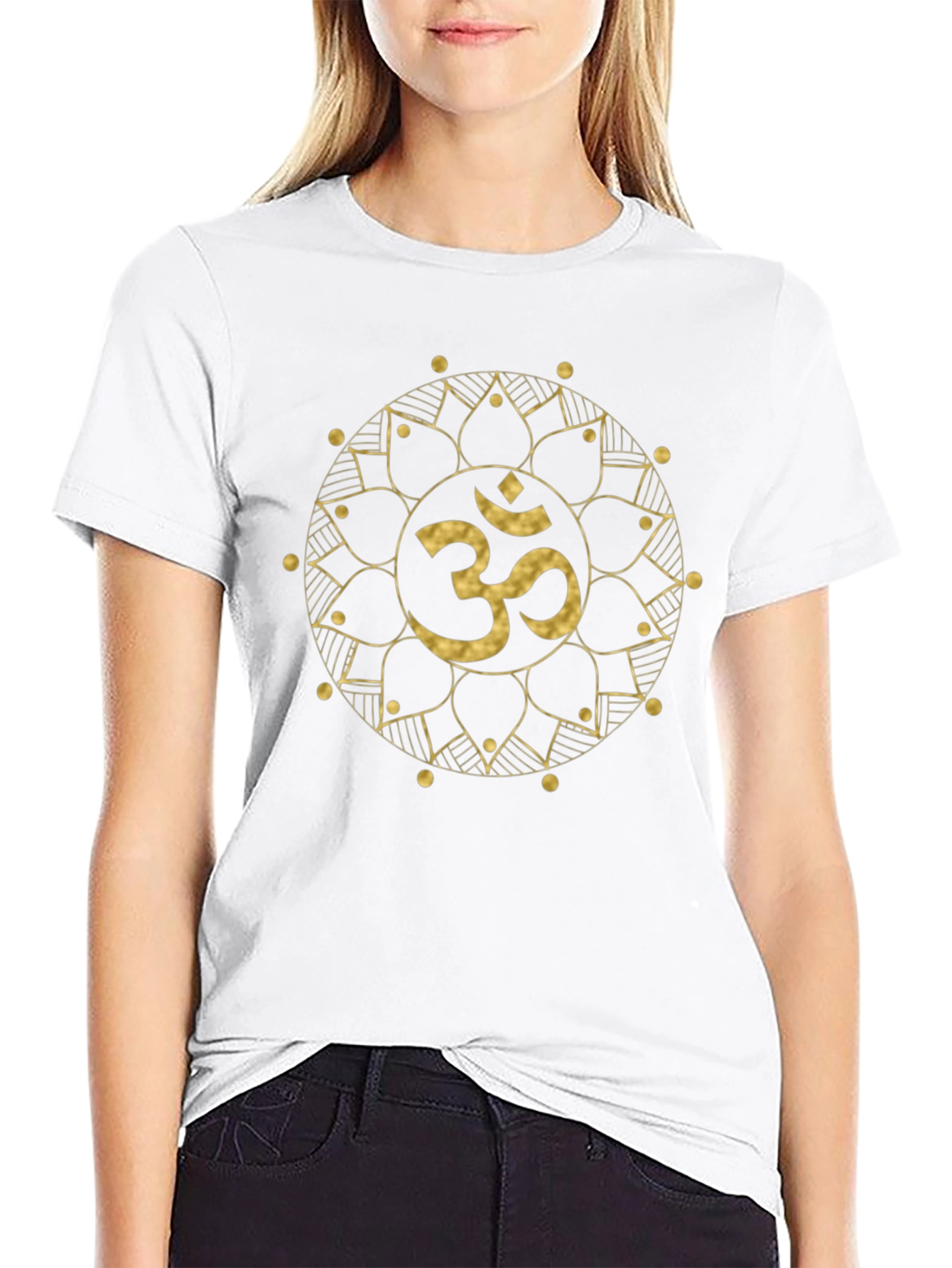 Om Mandala Graphic Tee - Spiritual Yoga Shirt