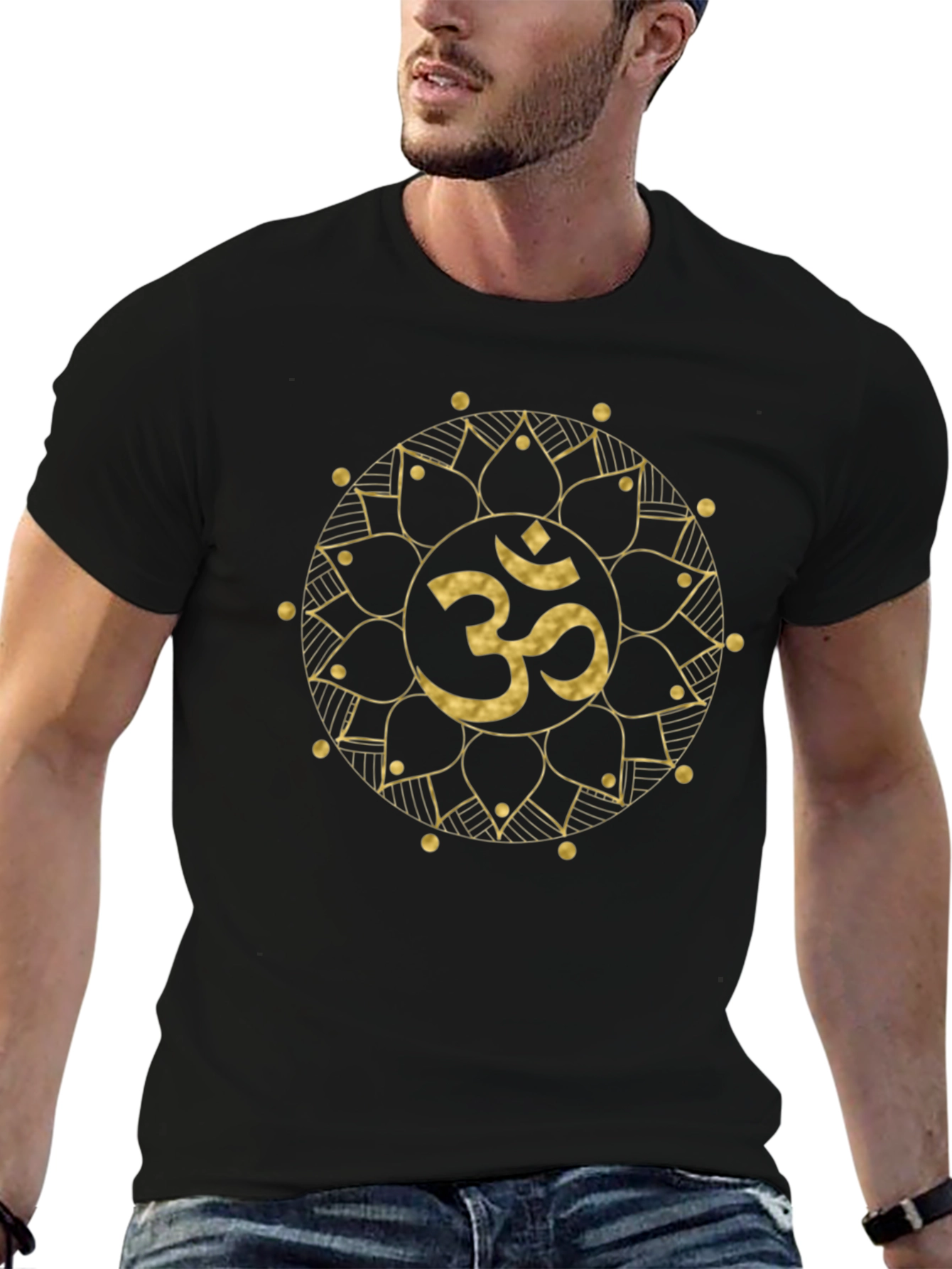 Om Mandala Graphic Tee - Spiritual Yoga Shirt