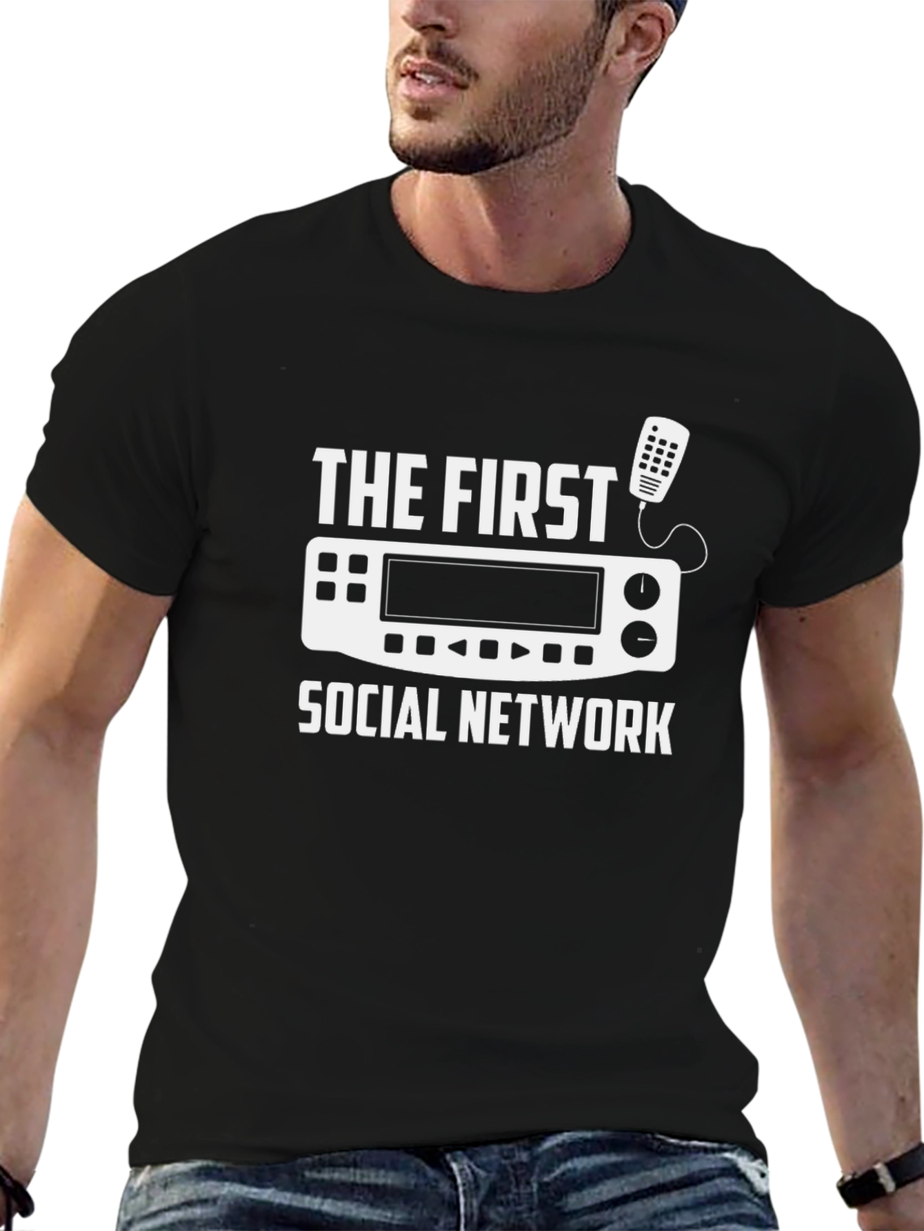 The First Social Network Black T-Shirt