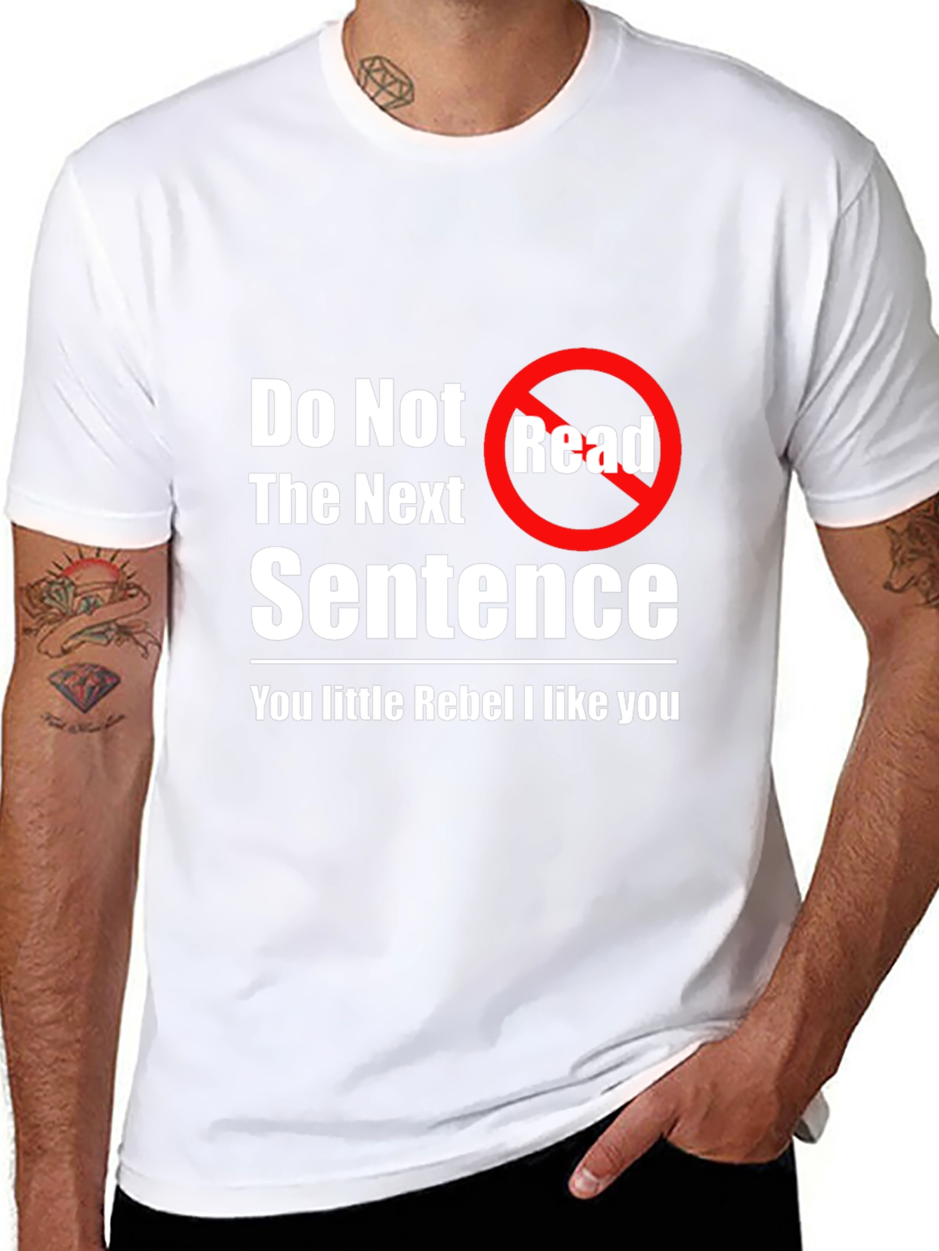 Rebel T-Shirt - Do Not Read Novelty Tee