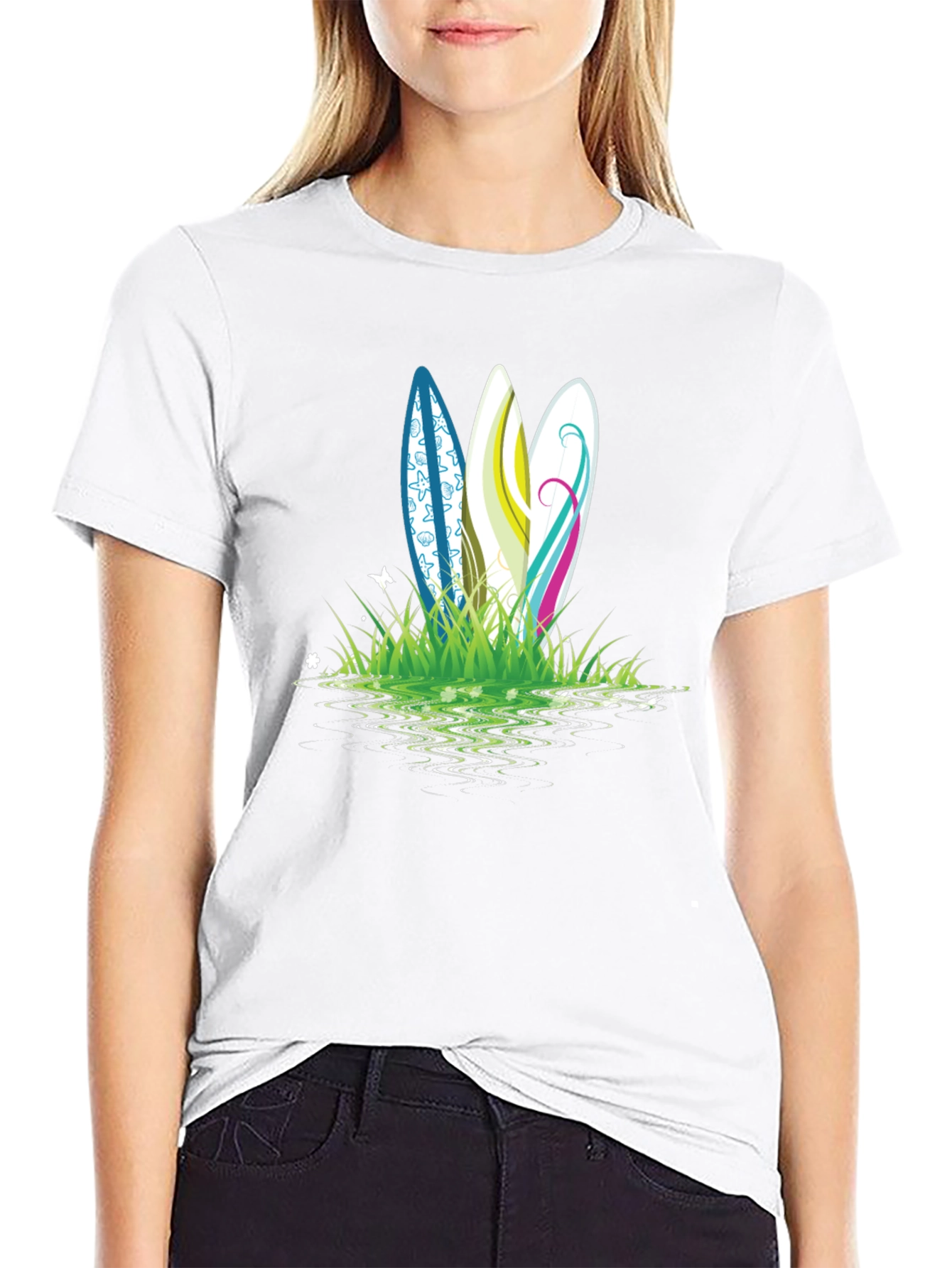 Surfboard Graphic Tee - Beach Ready Style