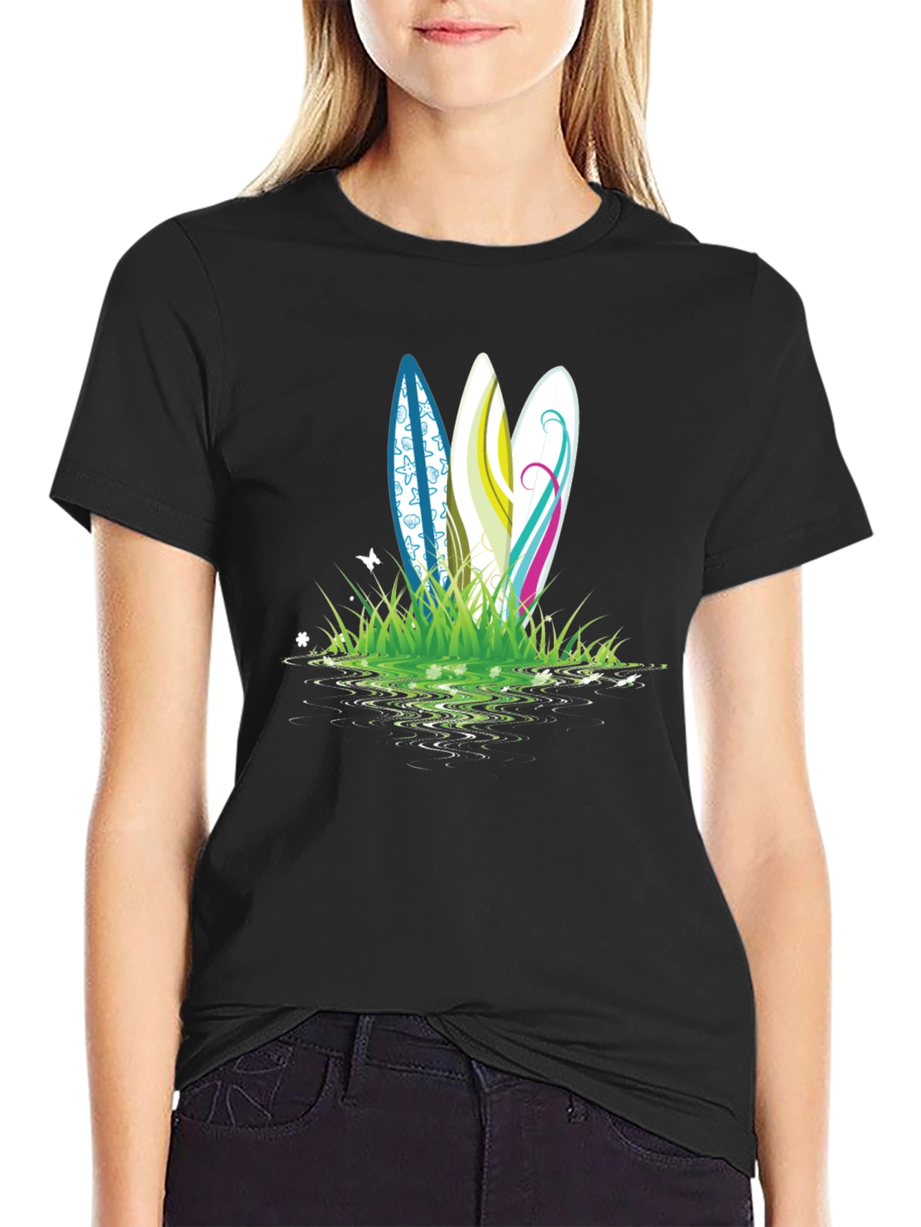 Surfboard Graphic Tee - Beach Ready Style