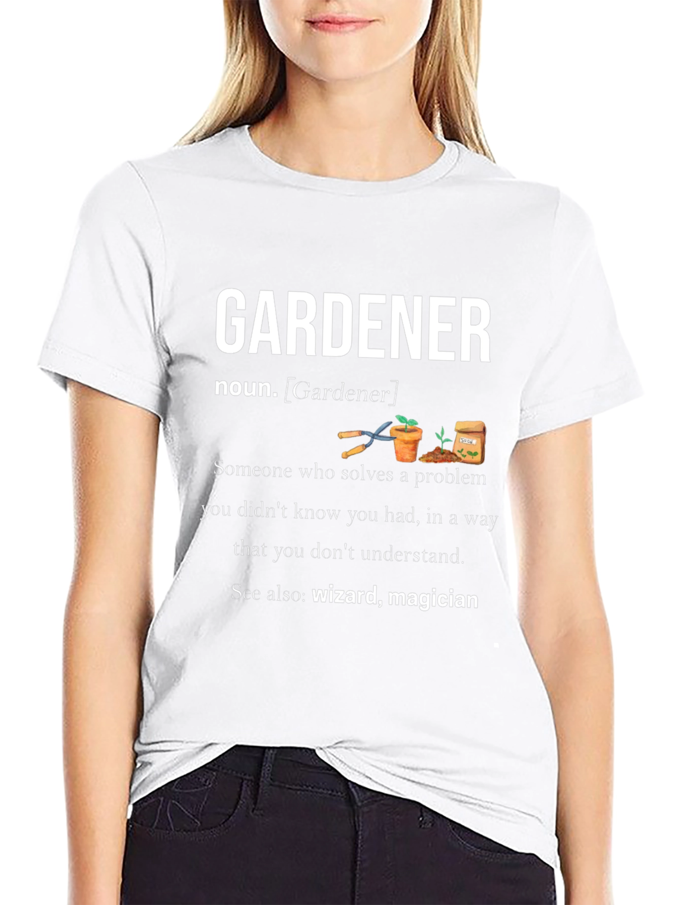 Gardener Definition T-Shirt - Wizard Magician Tee