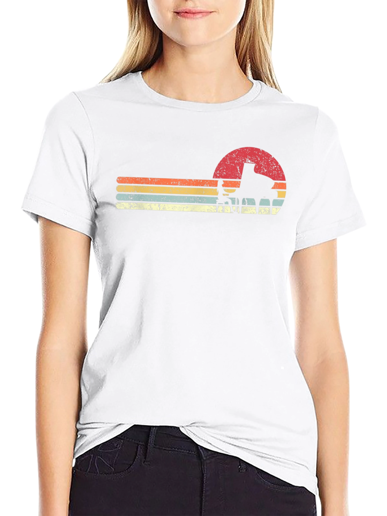 Retro Piano Sunset T-Shirt - Musicians Style