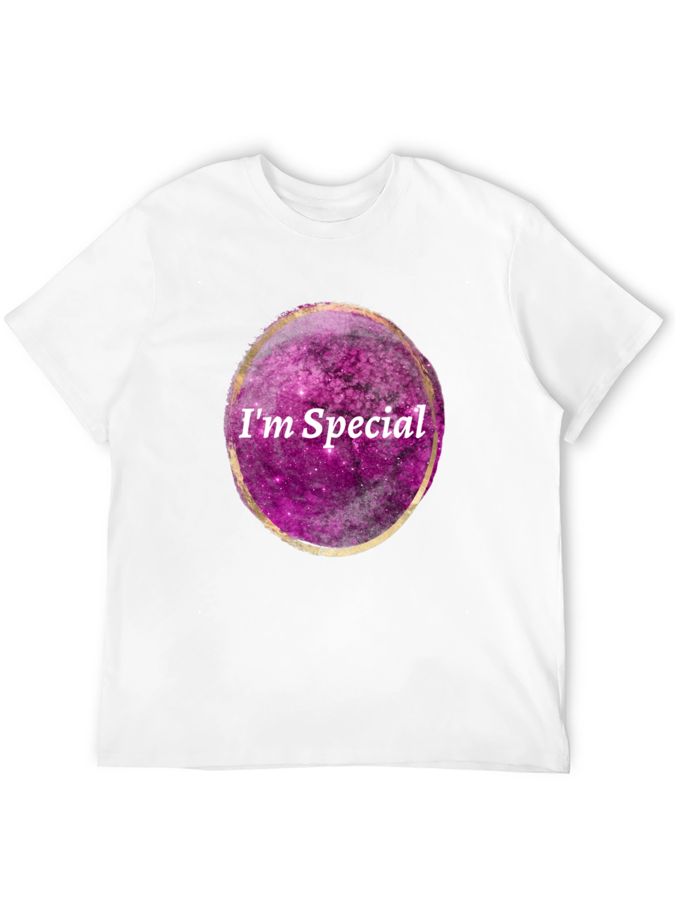 Im Special Galaxy Print Black T-Shirt